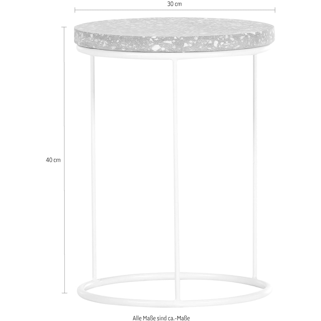 Gutmann Factory Beistelltisch »Terrazzo«, in filigraner Optik