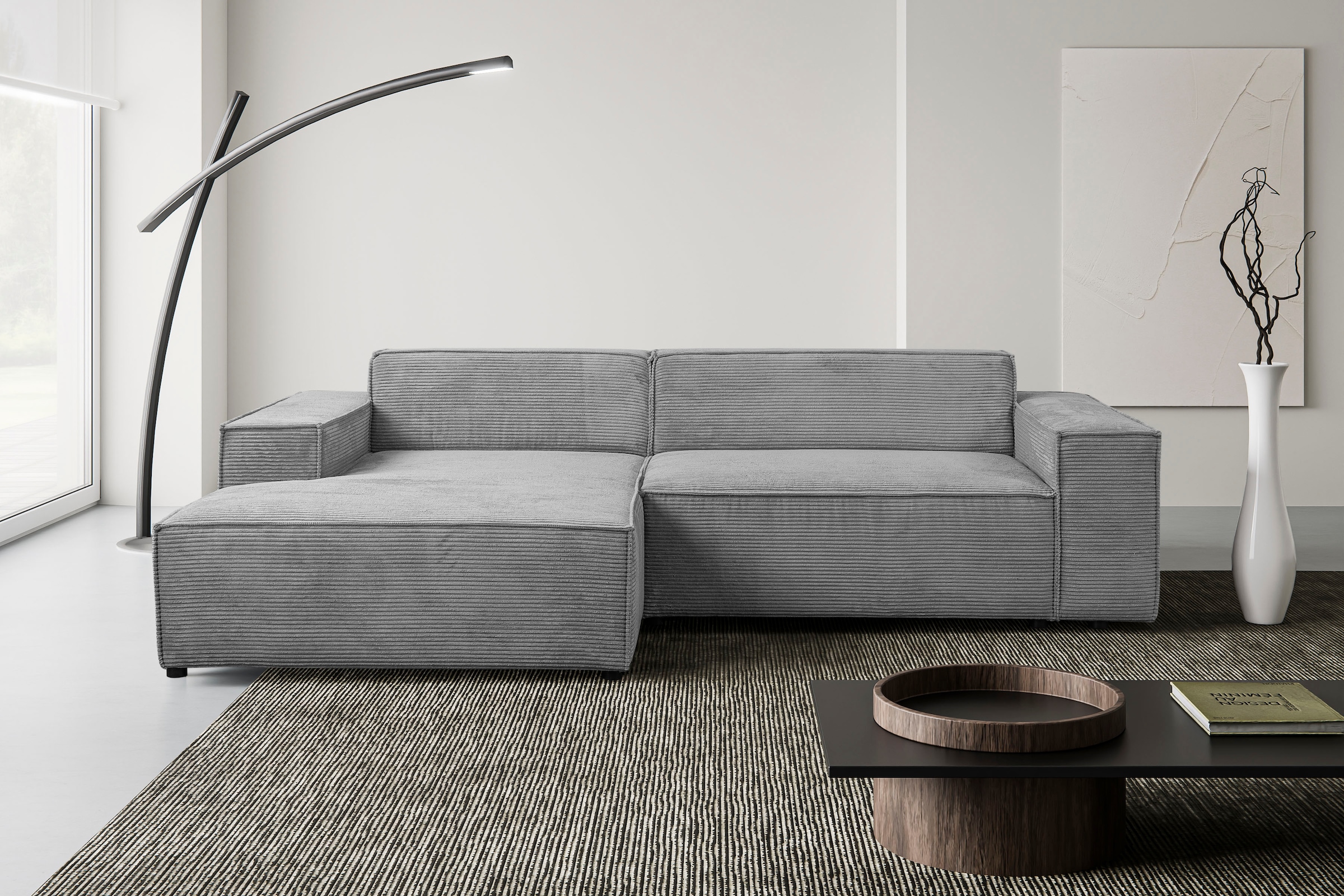 WERK2 Ecksofa »Trento, elegant & zeitlos, Breite  268cm, pflegeleichte Bezüge, L-Form« Trento – Sofa mit Eleganz, Komfort und klaren Linien für jeden Raum