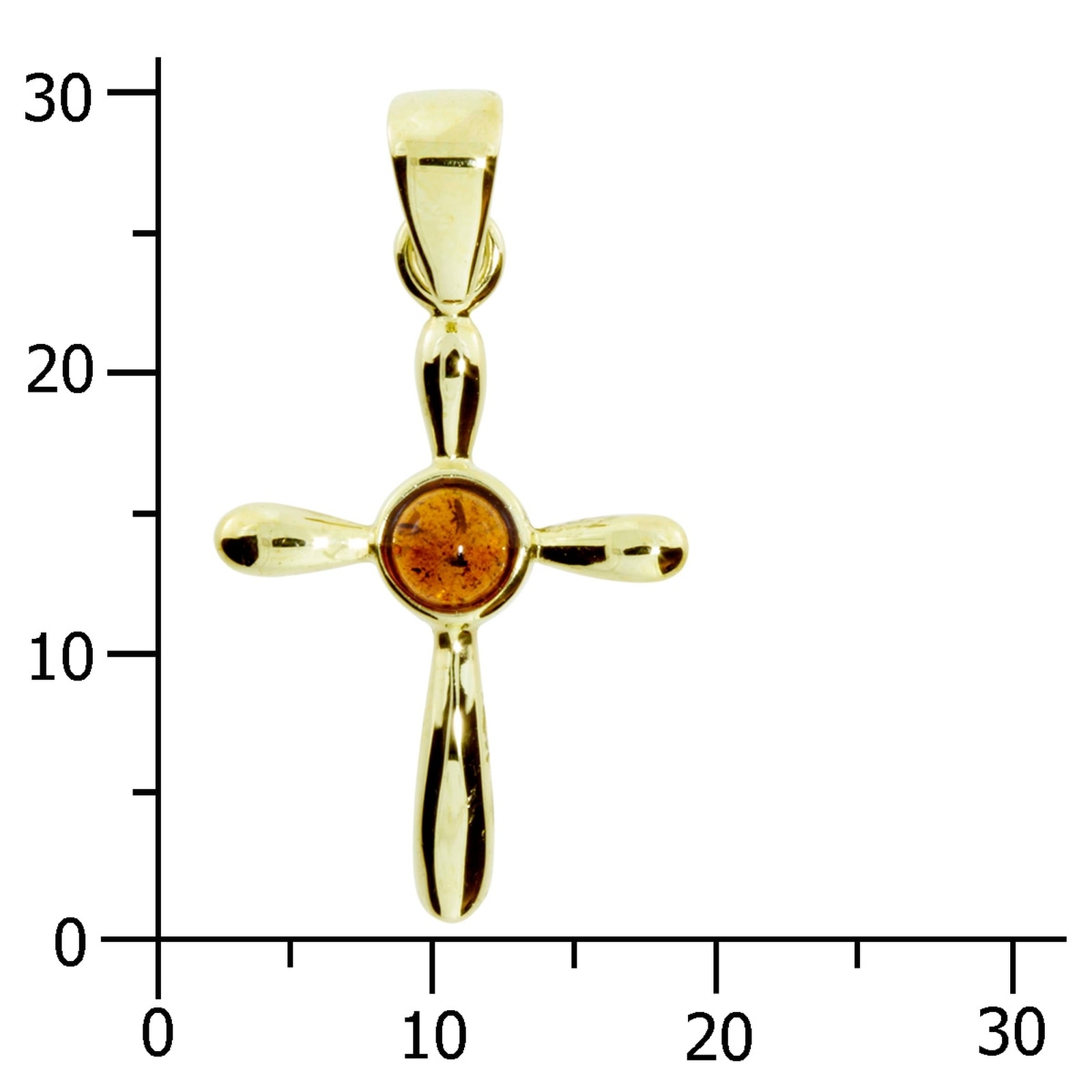 OSTSEE-SCHMUCK Kettenanhänger »Ostsee-Schmuck Anhänger Kreuz 22 x 16 Anhänger Kreuz 22 x 16«, (1 tlg.)