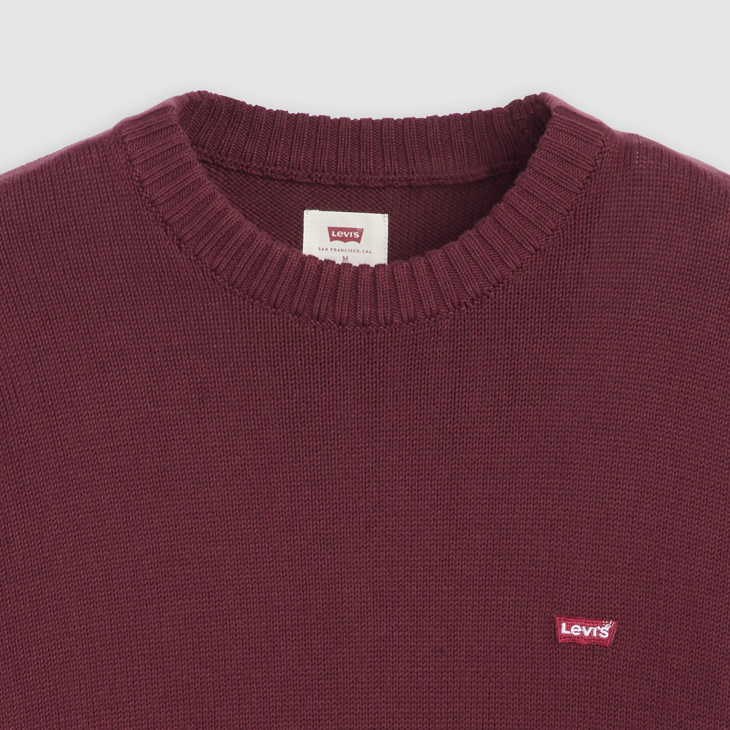 Levi's® Strickpullover »CLASSIC HM SWEATER« mit Logostickerei und aus reiner Baumwolle