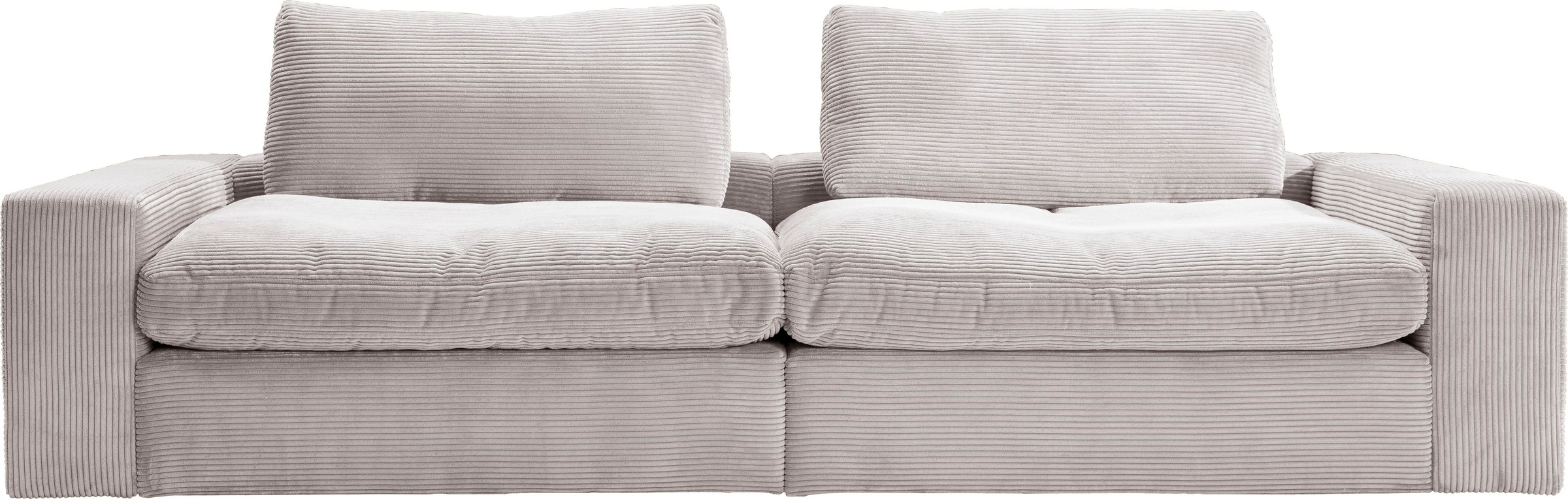 alina Big-Sofa "Sandy", 266 cm breit und 98 cm tief, in modernem Cordstoff