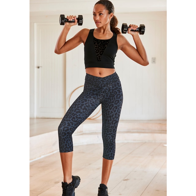 LASCANA ACTIVE Caprileggings, mit allover Druck auf Rechnung kaufen | BAUR