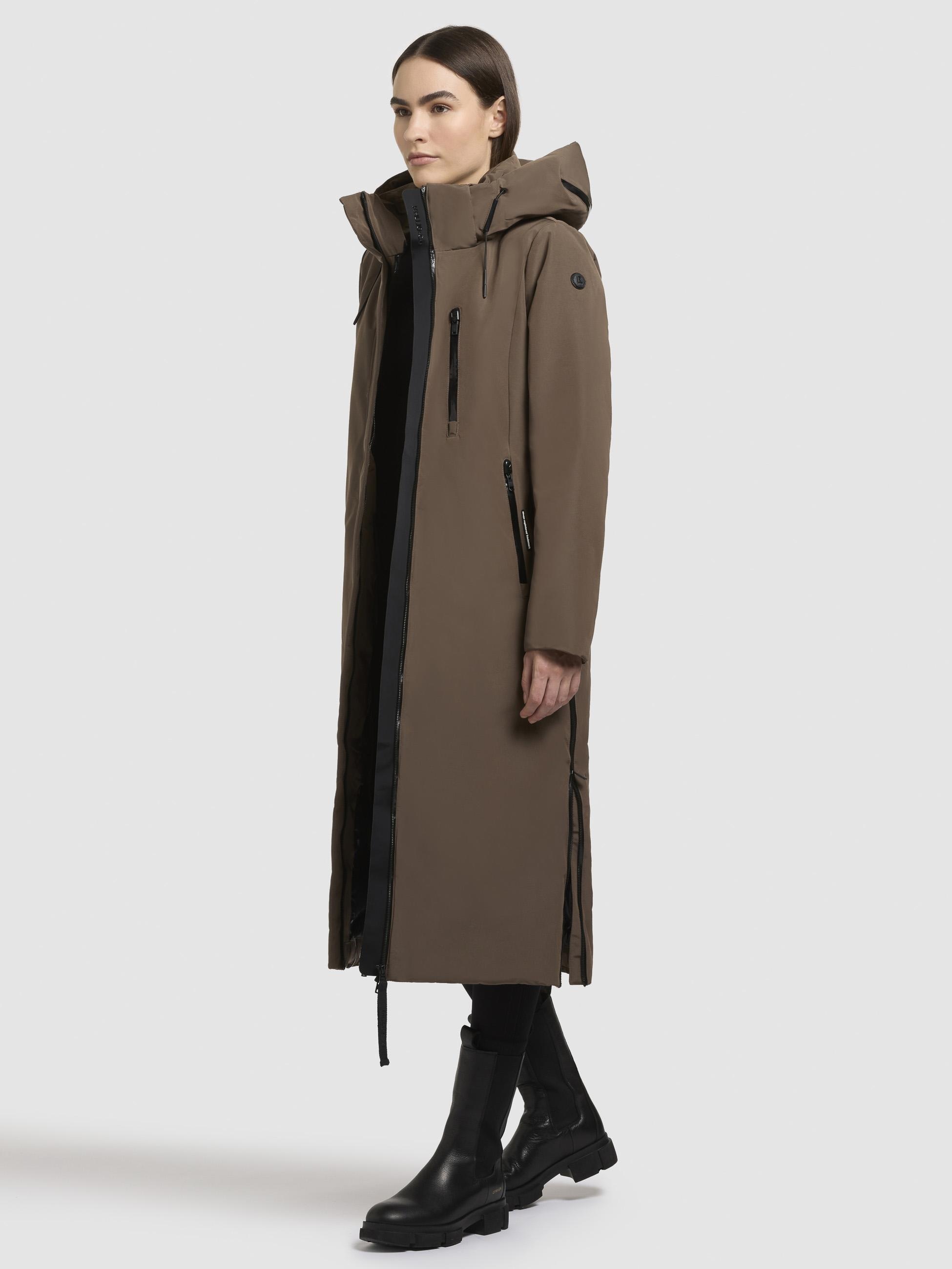 khujo Wintermantel »Lofi2-YM«, Langer Damen Winterparka mit Kapuze