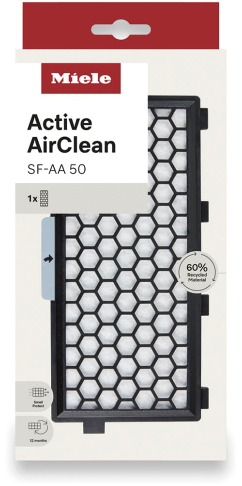 Miele CleanAir-Filter »Active AirClean Filter SF-AA50«, (Packung, 1 tlg., 1 Active AirClean Filter), Miele Original Zubehör