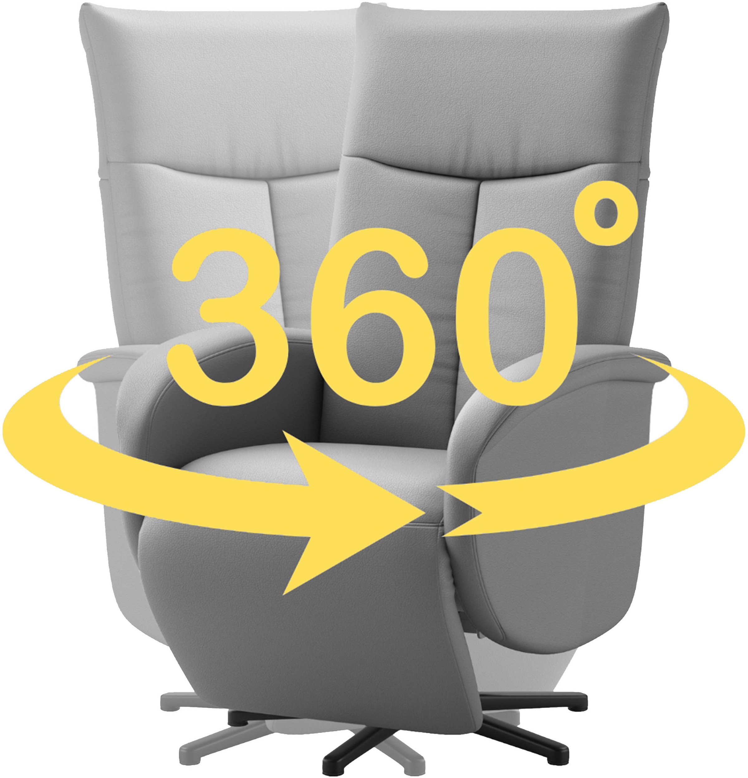 sit&more TV-Sessel »Juma, inkl. Drehfunktion & Kopfteilverstellung«, Höhe Armlehne 64 cm, wahlweise mit Aufstehhilfe, 2 Motoren und Akku