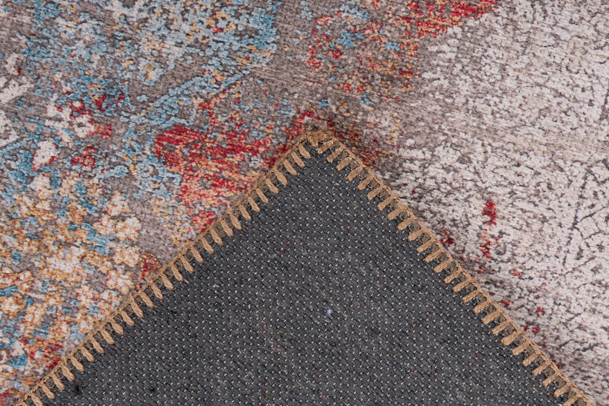 me gusta Teppich »Faye 125«, rechteckig, 6 mm Höhe, Flachgewebe, gedrucktes Motiv, Wohnzimmer, Esszimmer