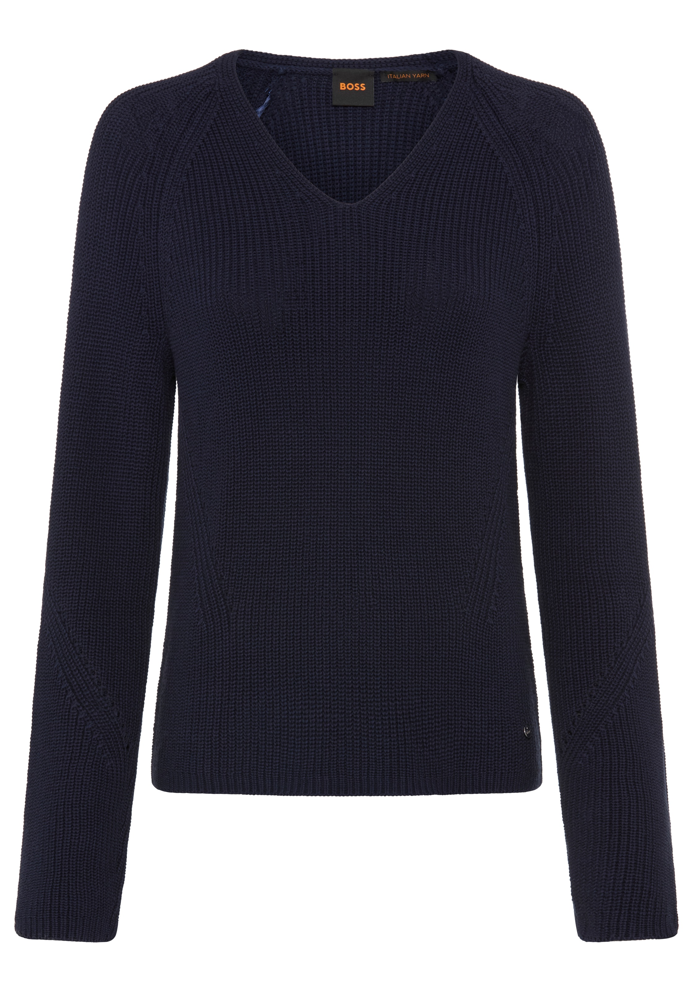 BOSS ORANGE Strickpullover »Fardellina Premium Damenmode« aus reiner Baumwolle