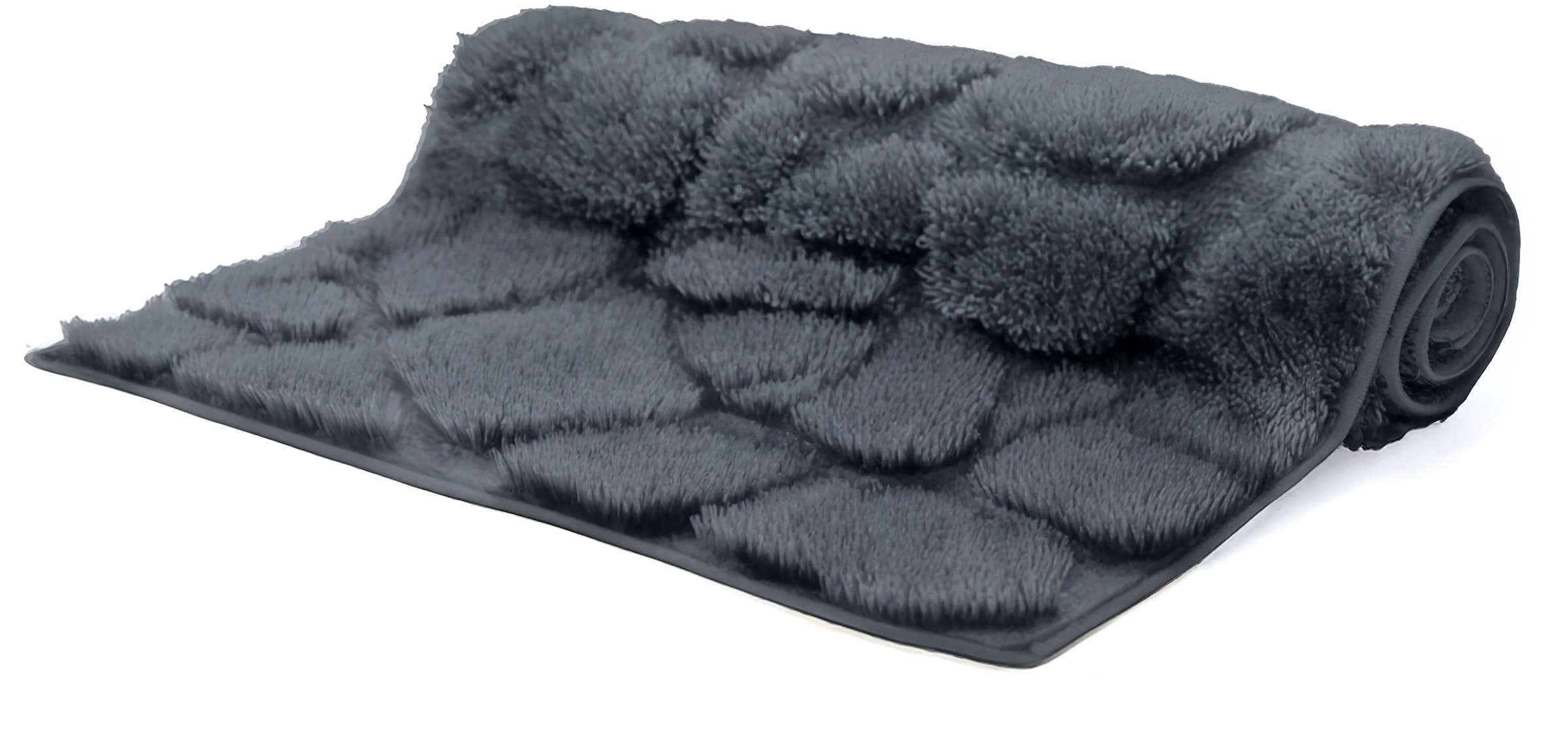 Grund Badematte »Ashtar, Badvorleger, Badezimmer Teppich, 3D-Design«, rutschhemmend beschichtet, schnell trocknend, Hoch-Tief-Design mit organischer Steinoptik, Made in Europe