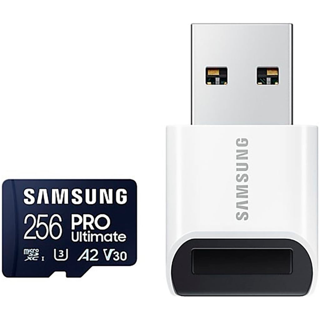 Samsung Speicherkarte »PRO Ultimate microSD 256GB«, (Video Speed Class 30 (V30)/UHS Speed Class 3 (U3) 200 MB/s Lesegeschwindigkeit)