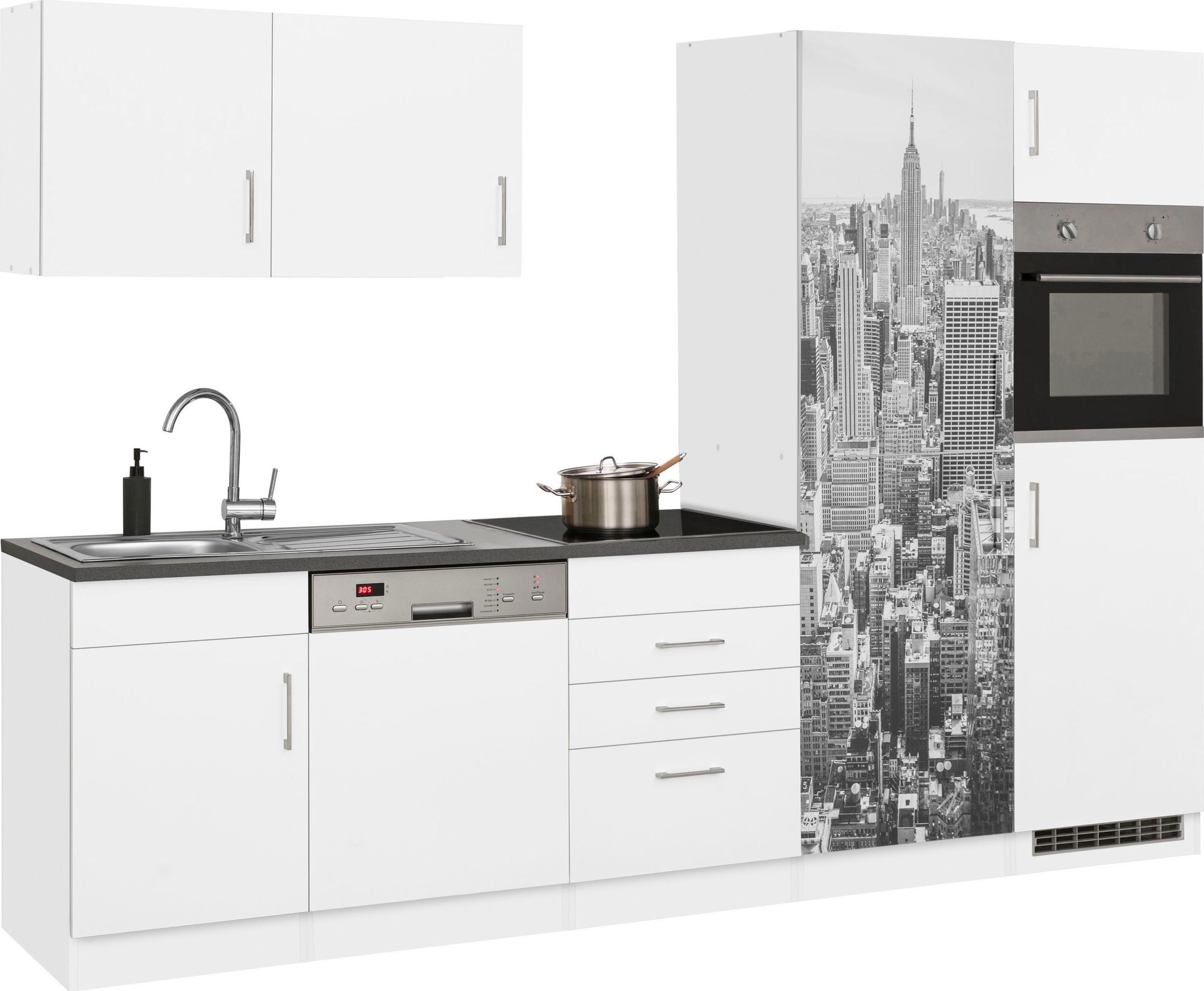 KOCHSTATION Küchenzeile "KS-Paris – Küchen mit einzigartigen Fotomotiven au günstig online kaufen