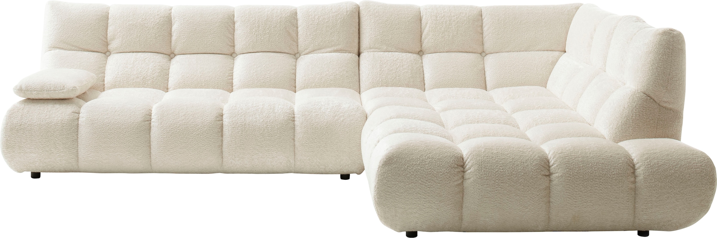 Home affaire Ecksofa "Cozy Bubble, mit klappbarer Armlehne, Breite 324 cm" günstig online kaufen