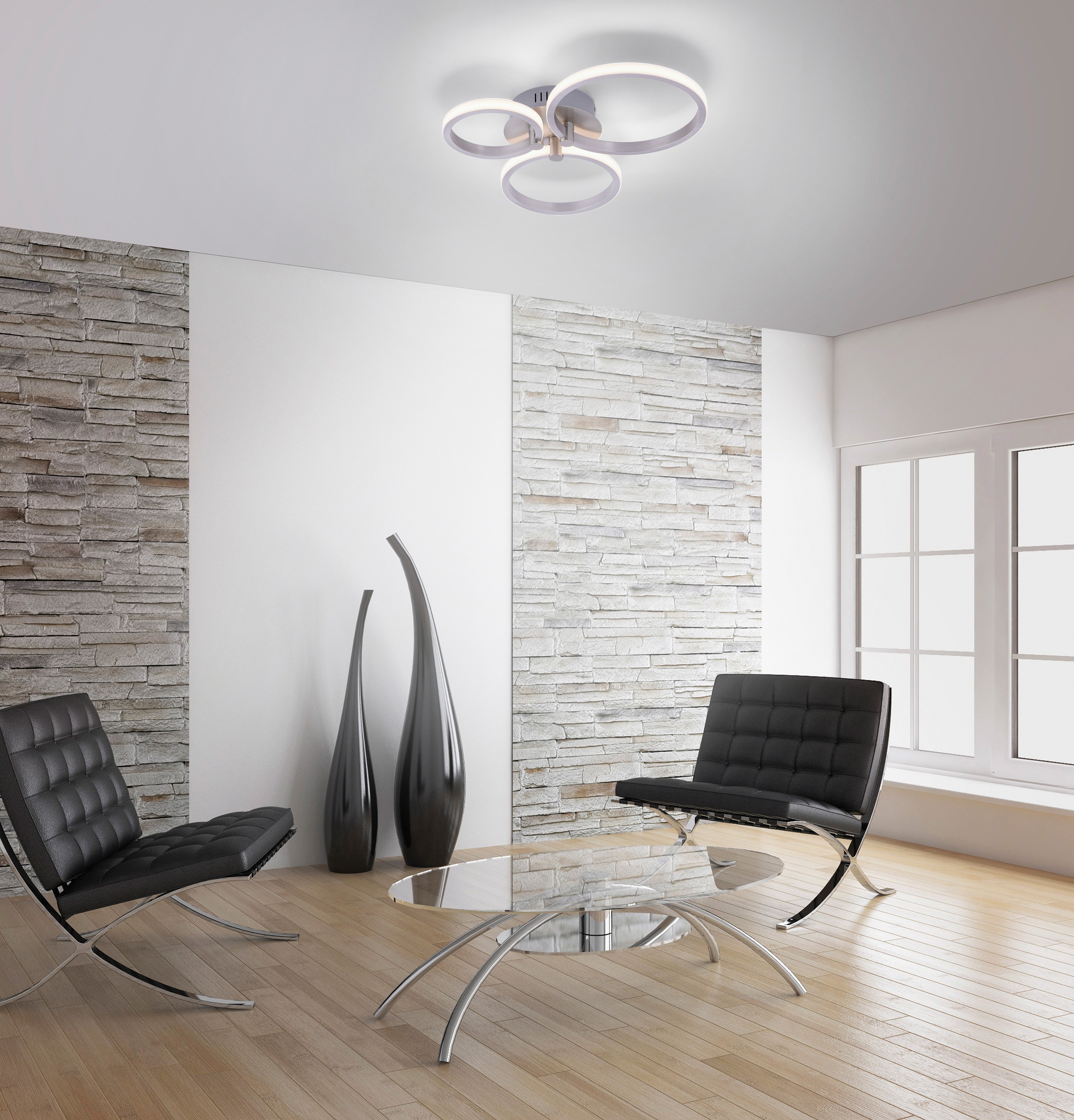 JUST LIGHT LED Deckenleuchte »JOHANNA«, 3 flammig, Leuchtmittel LED-Board-LED-Board-LED-Board | LED fest integriert, LED Deckenlampe