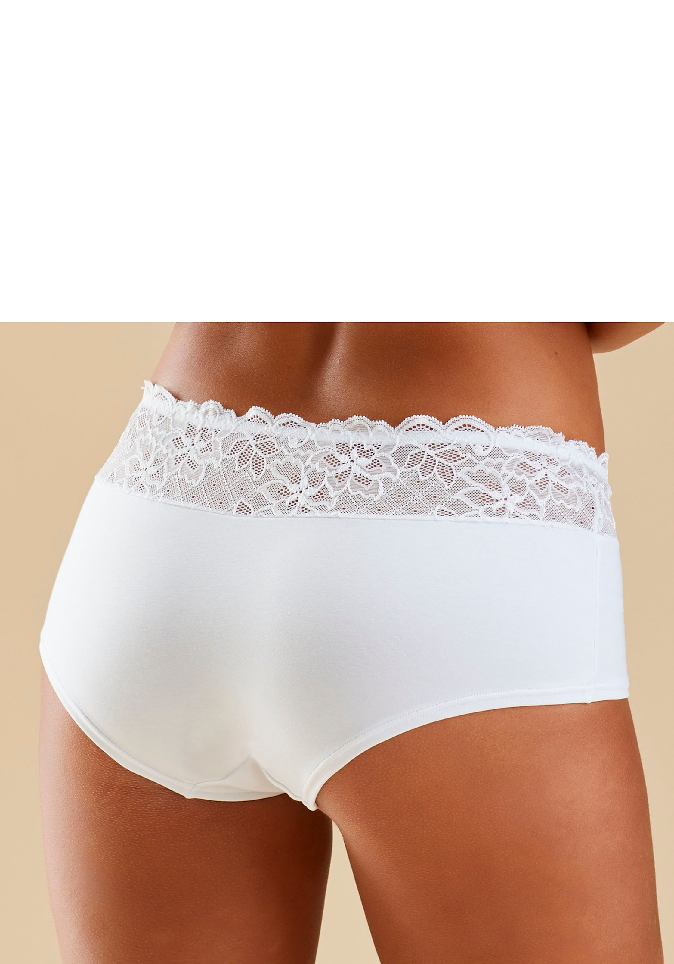 Nuance Panty, mit floralem Spitzenbund