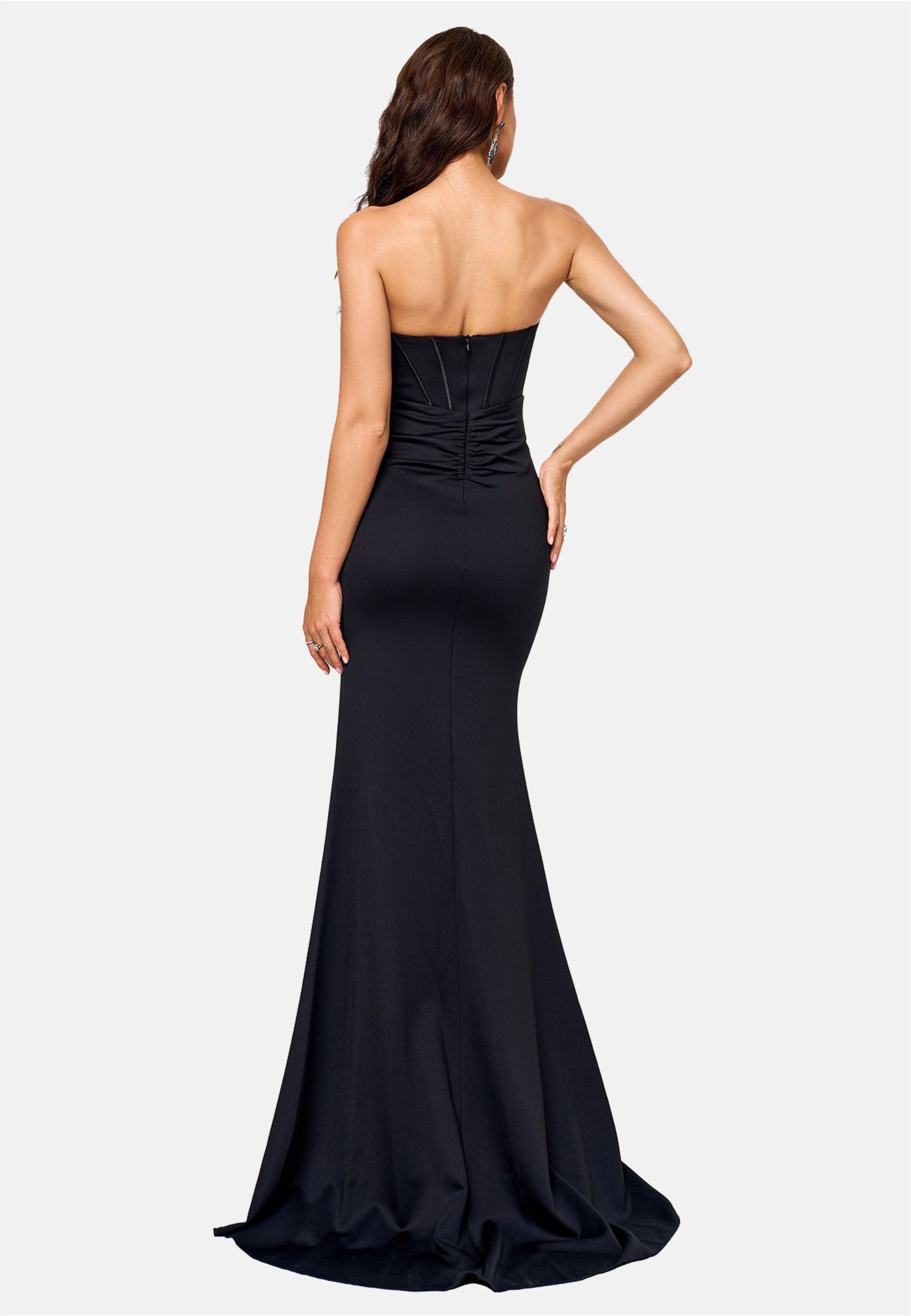 Moda Minx Jerseykleid »Daisy Long Slit Dress«, im schulterfreien Design