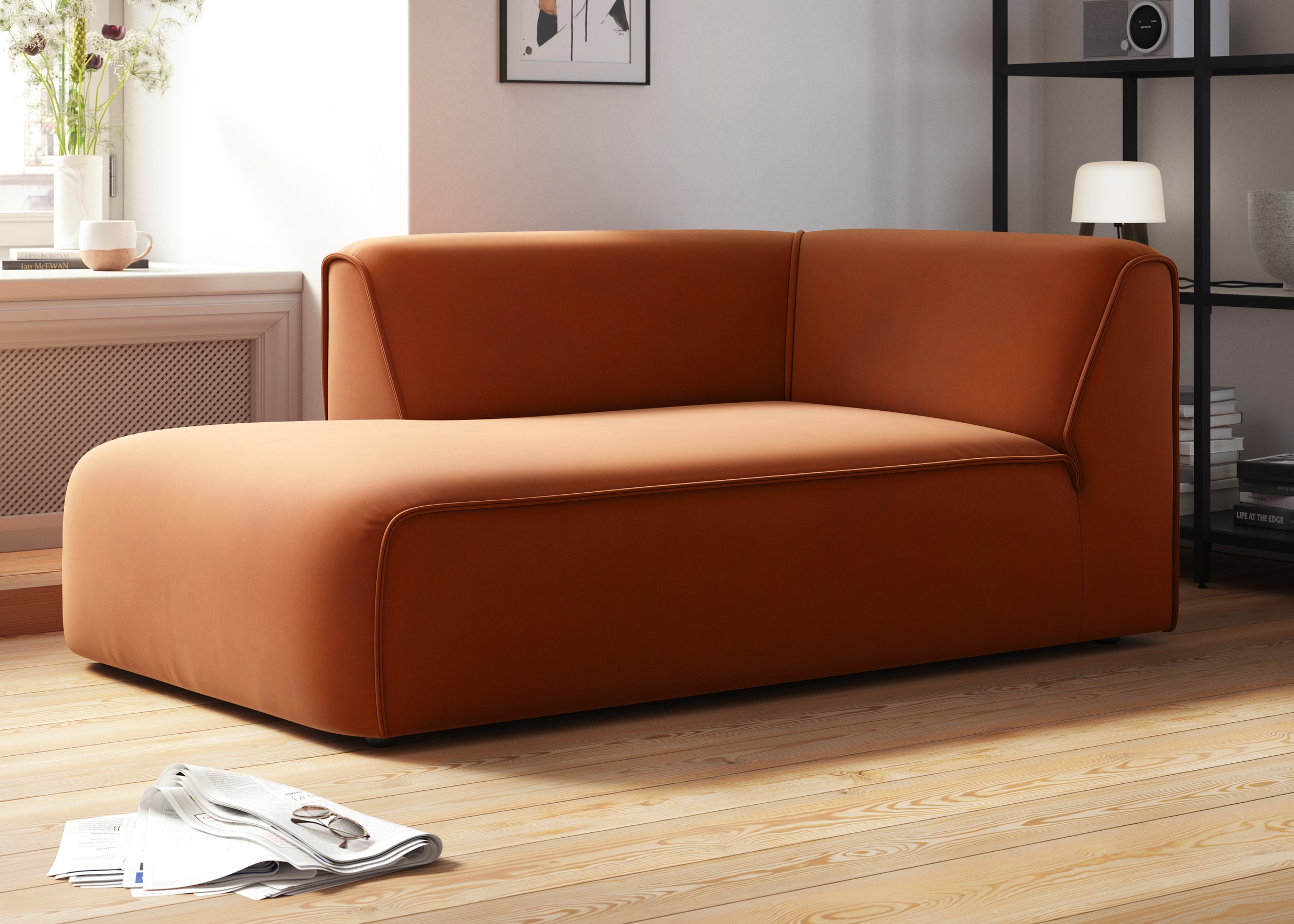 OTTO home Ottomane "Merid Chaiselongue, Maße B/T/H: 100/162/70 cm" als Modu günstig online kaufen