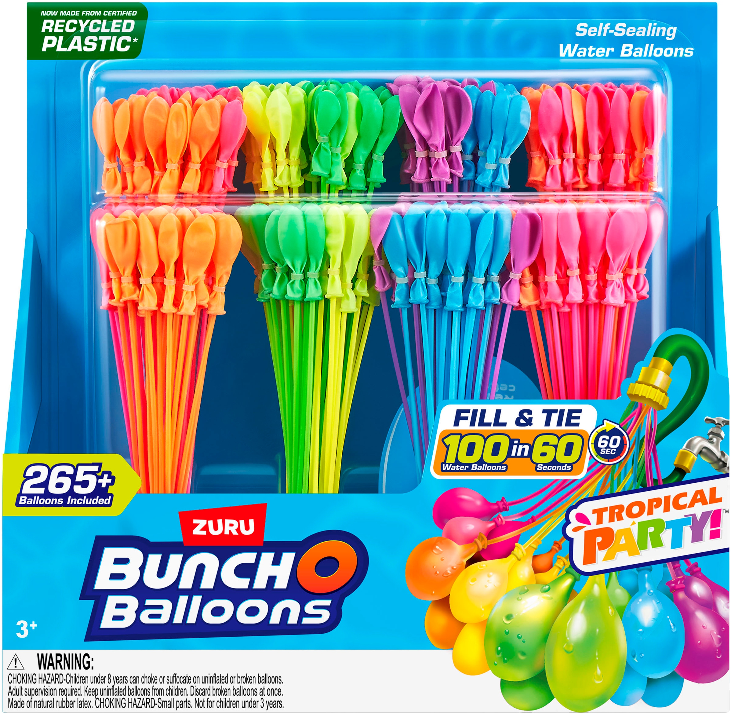 Badespielzeug »Bunch O Balloons, 8er Pack 265+ Wasserballons Tropical Party«, aus...