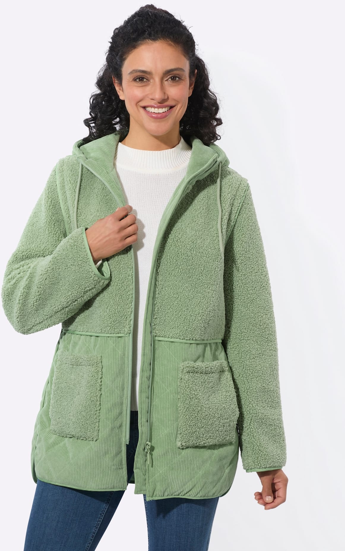 Inspirationen Doppeljacke mit Kapuze