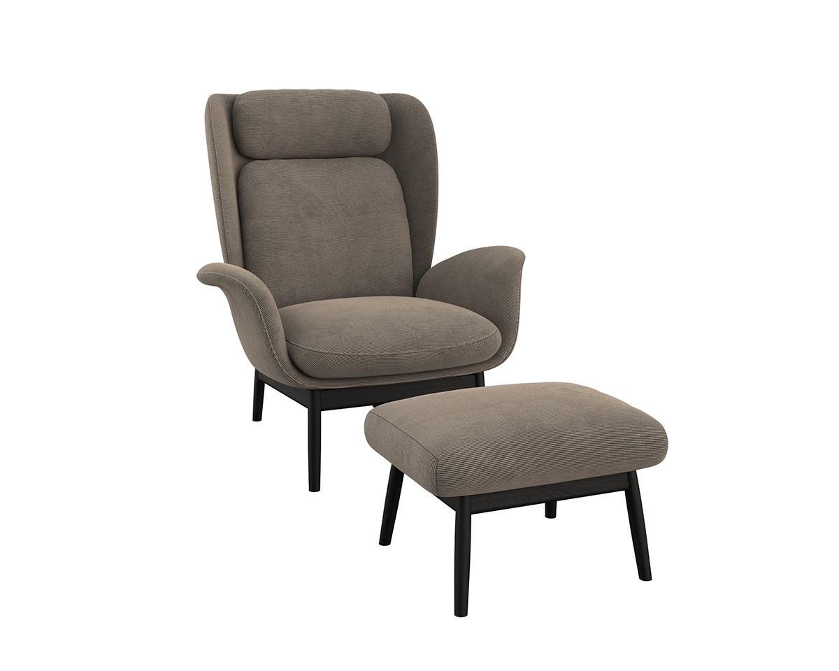 FLEXLUX Ohrensessel "Padova Scandic Design Sessel, erstklassiger Sitz- und günstig online kaufen