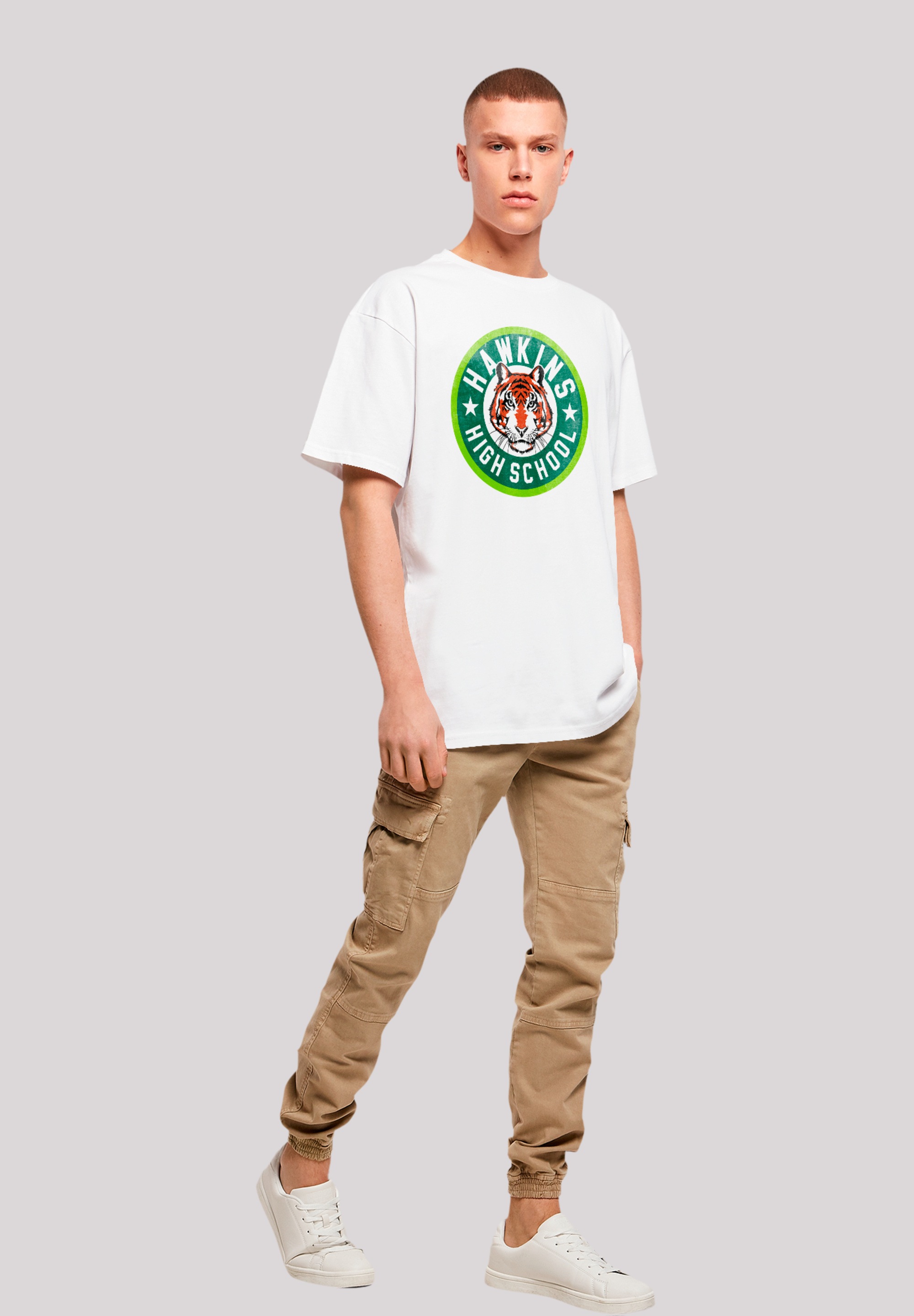 F4NT4STIC T-Shirt »Stranger Things Hawkins Tiger Circle«, Premium Qualität