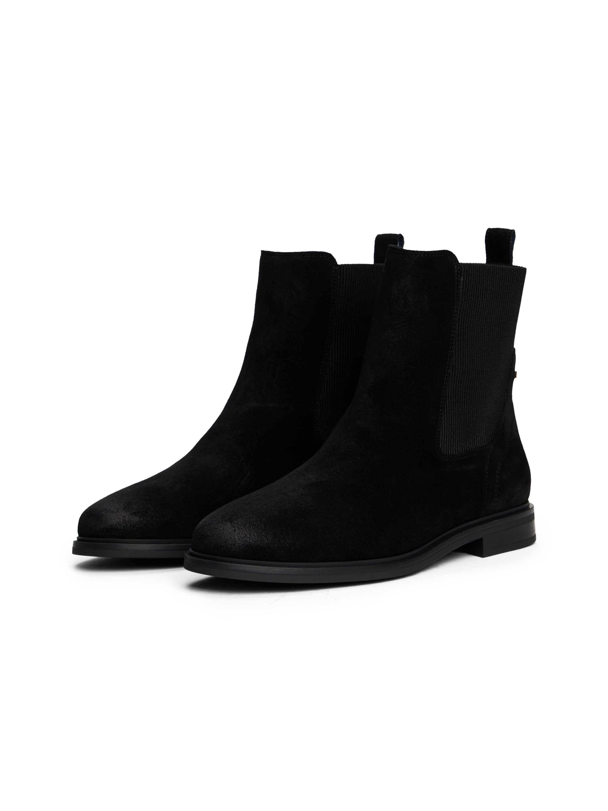 Thumbnail - Tommy Hilfiger Chelseaboots "FLAG SUEDE CHELSEA BOOT", Stiefelette, Businessschuh mit Hardcover-Flagge an der Ferse
