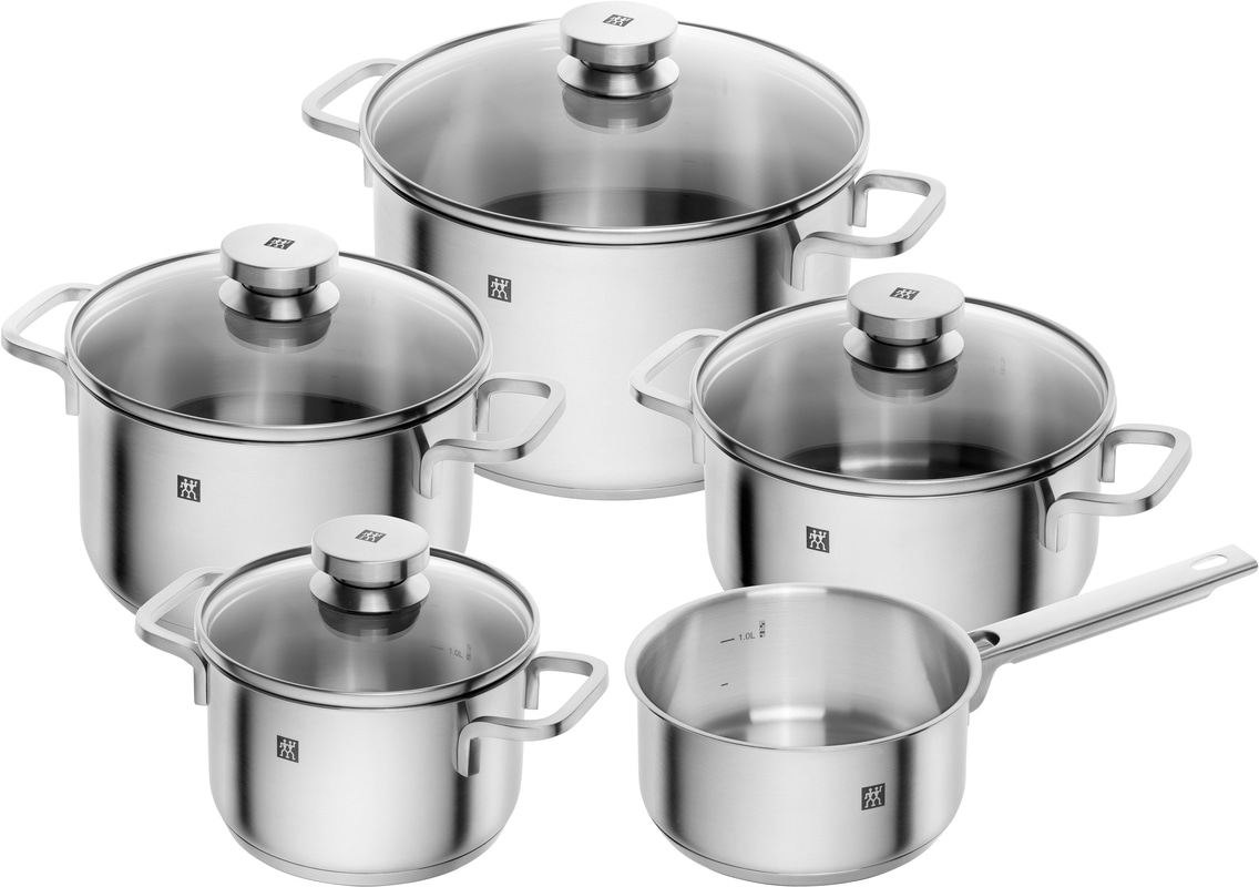 Zwilling Topf-Set »Focus«, Induktion (Set, Edelstahl kaufen tlg.), BAUR | 9 18/10