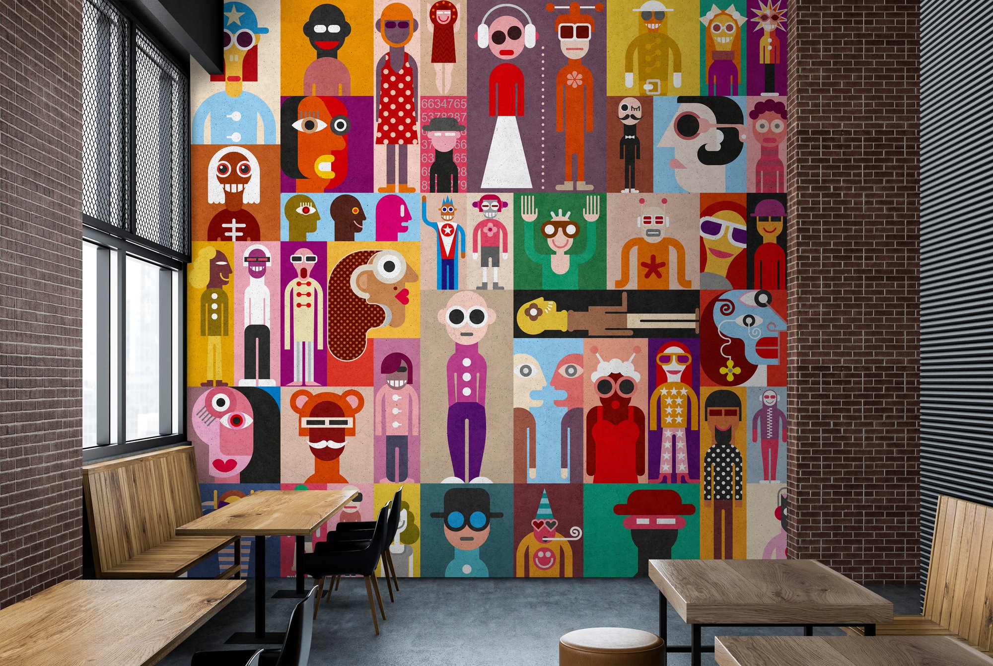 living walls Fototapete »Walls by Patel Come As You Are 2«, Vlies, Wand, Schräge