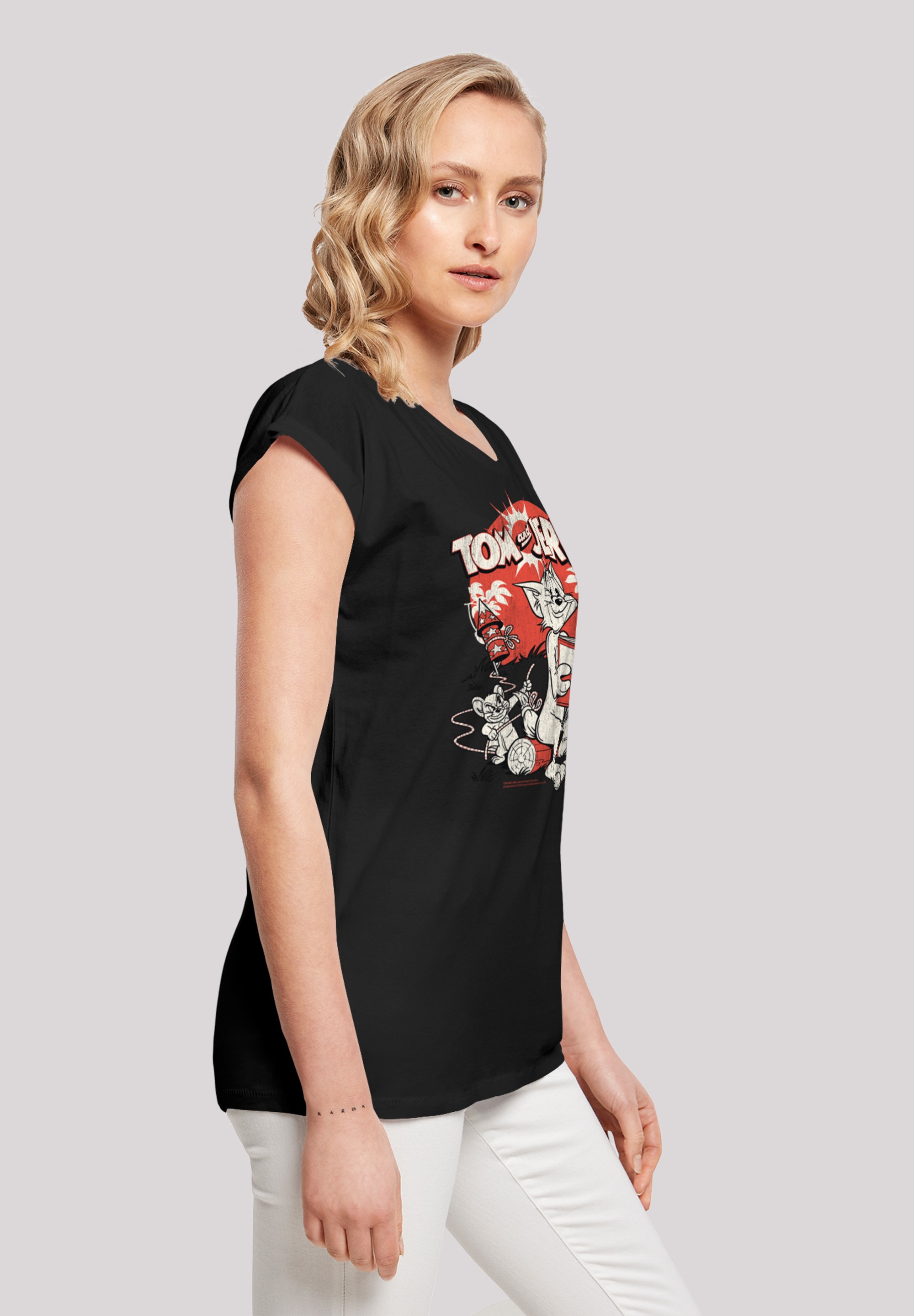F4NT4STIC T-Shirt »Tom and Jerry TV Serie Rocket Prank«, Print