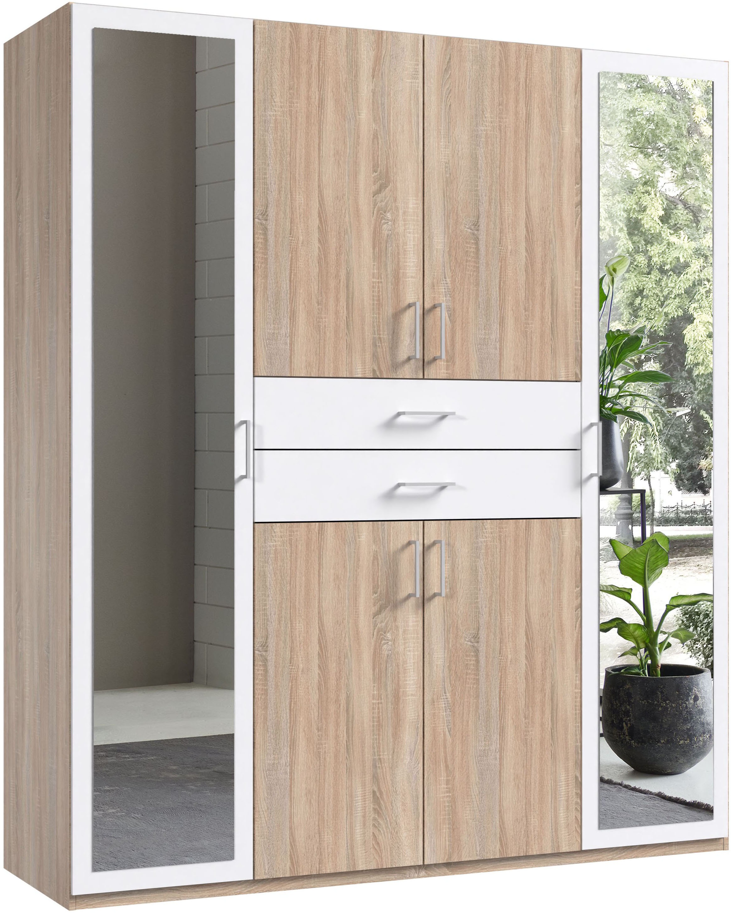 Wimex Kleiderschrank "Diver Drehtürenschrank mit Spiegel, in der Breite 180cm" Bestseller Schlafzimmerschrank