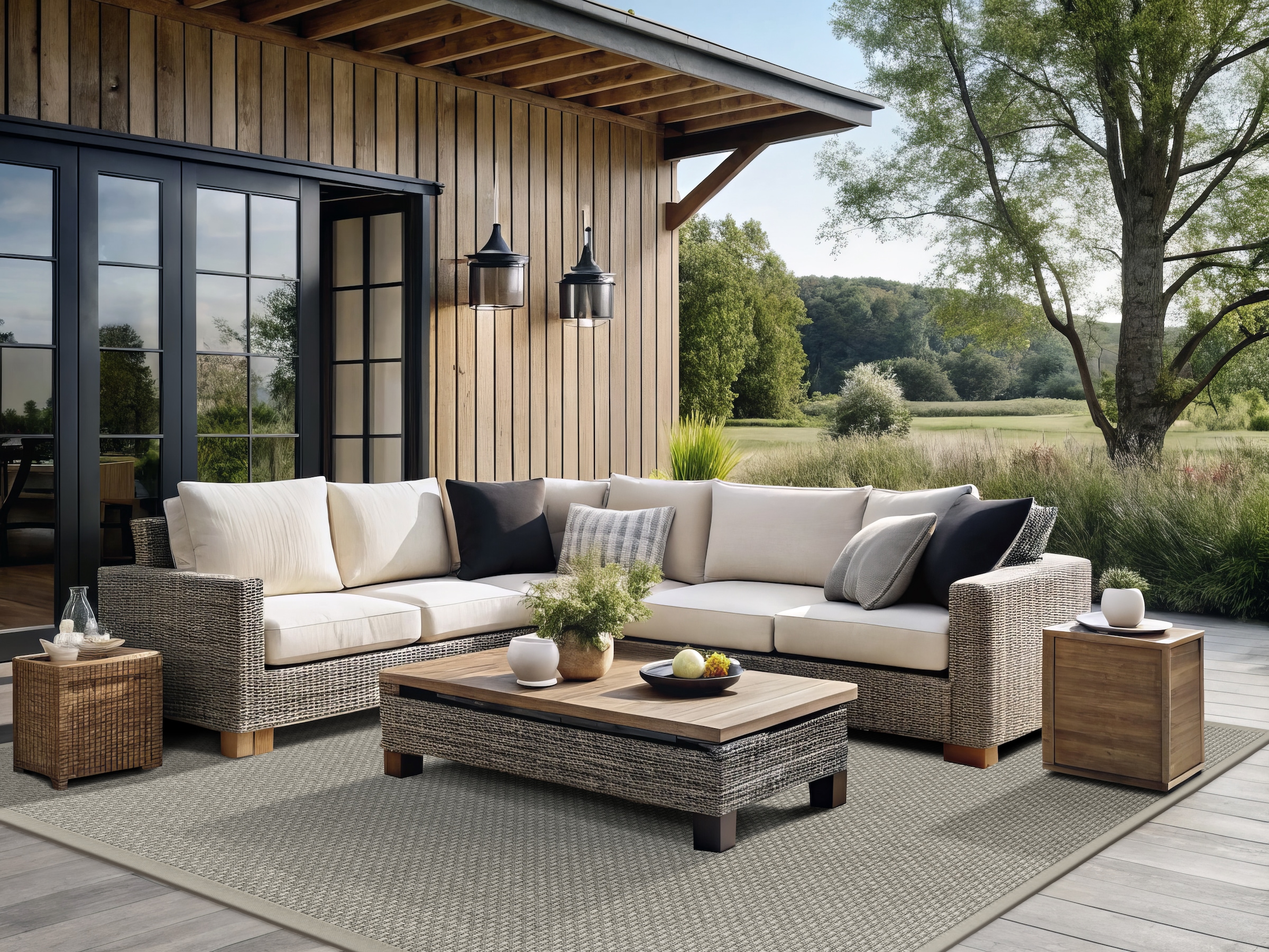 Dekowe Teppich "Basic S2 Karree" rechteckig 10 mm Höhe Sisaloptik, mit Bord günstig online kaufen