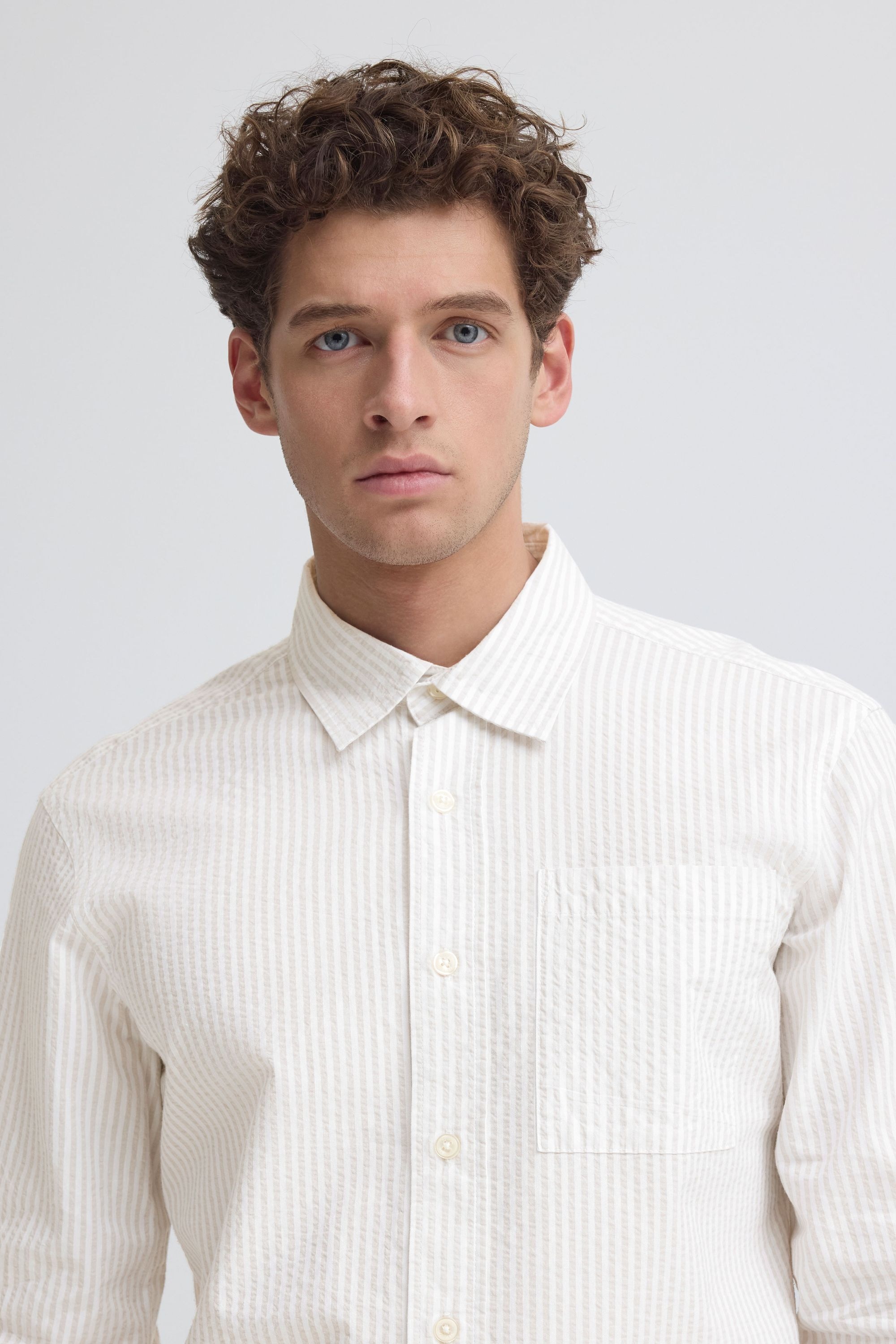 Casual Friday Langarmhemd »Langarmhemd CFJaevon Seersucker«