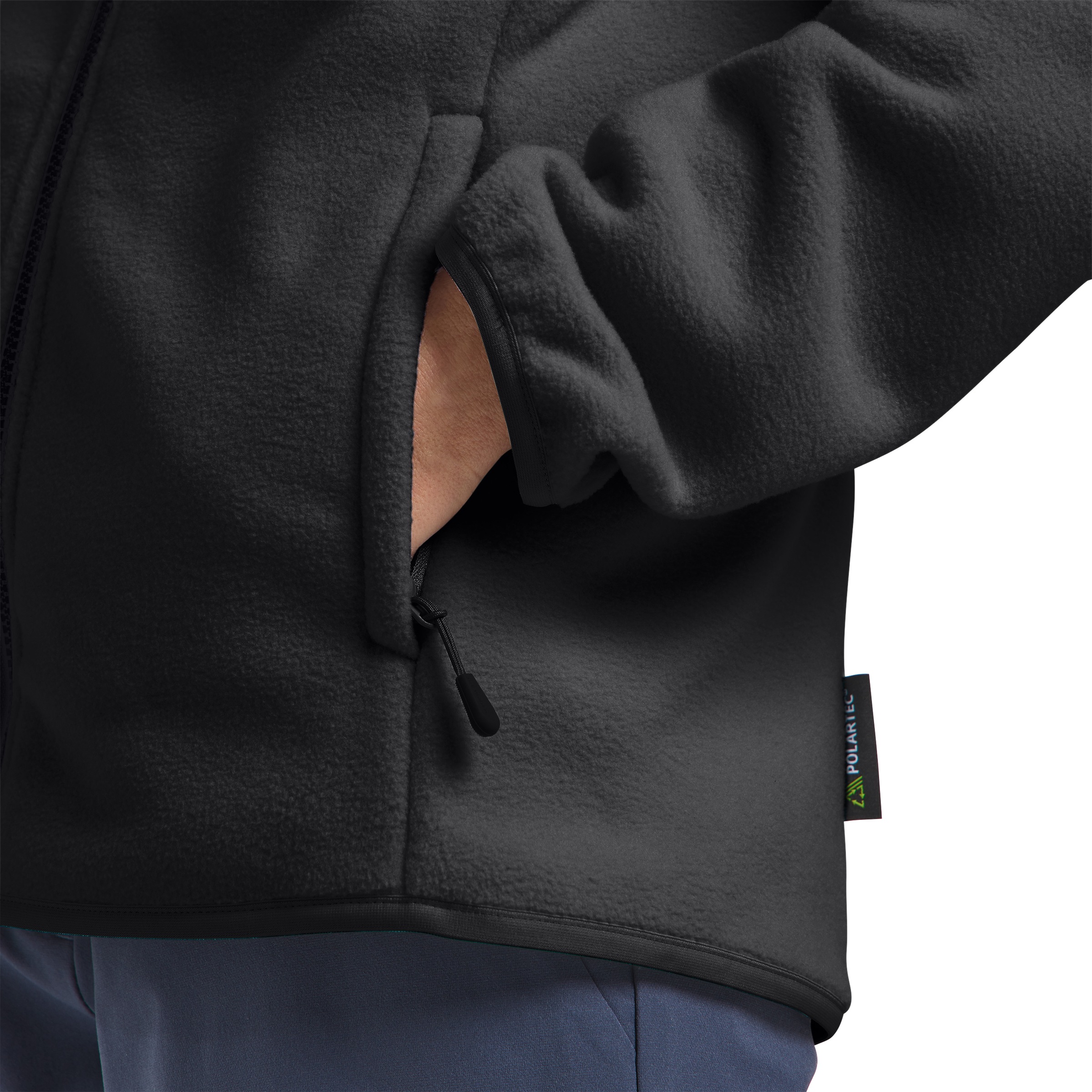 Fleecejacke JACK WOLFSKIN "Moonrise", Damen, Gr. XS, schwarz, Obermaterial: 100% Polyester, normal, Jacken Fleecejacke 6