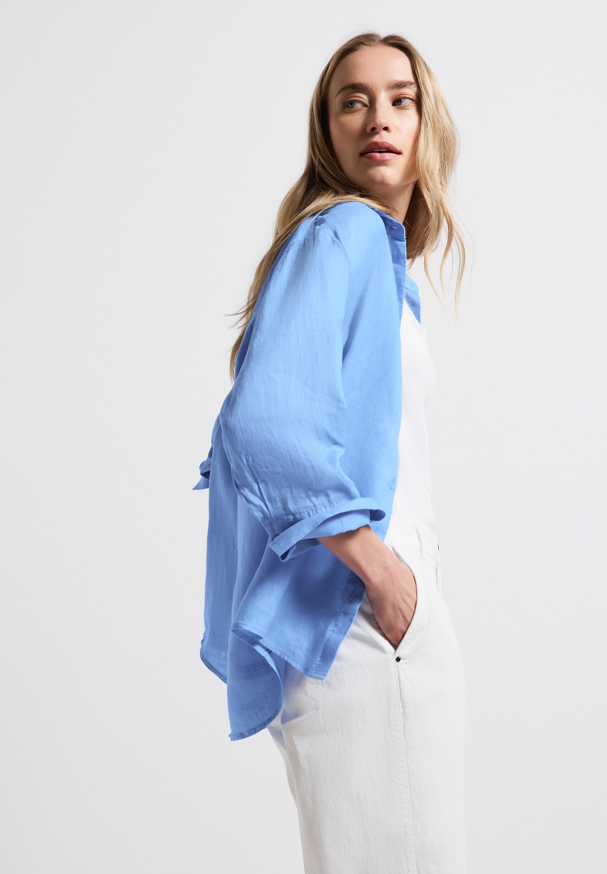 STREET ONE Hemdbluse, mit 3/4-Ärmel