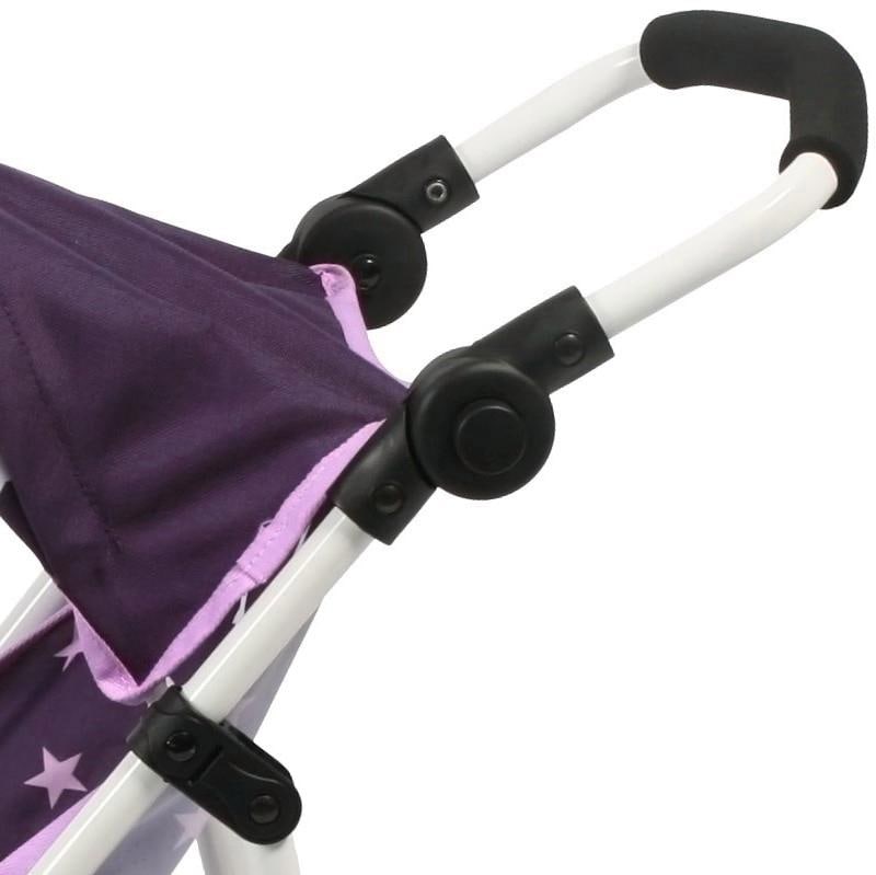 CHIC2000 Puppenbuggy »Jogging-Buggy Lola, Stars Lila«, mit klappbarem Verdeck