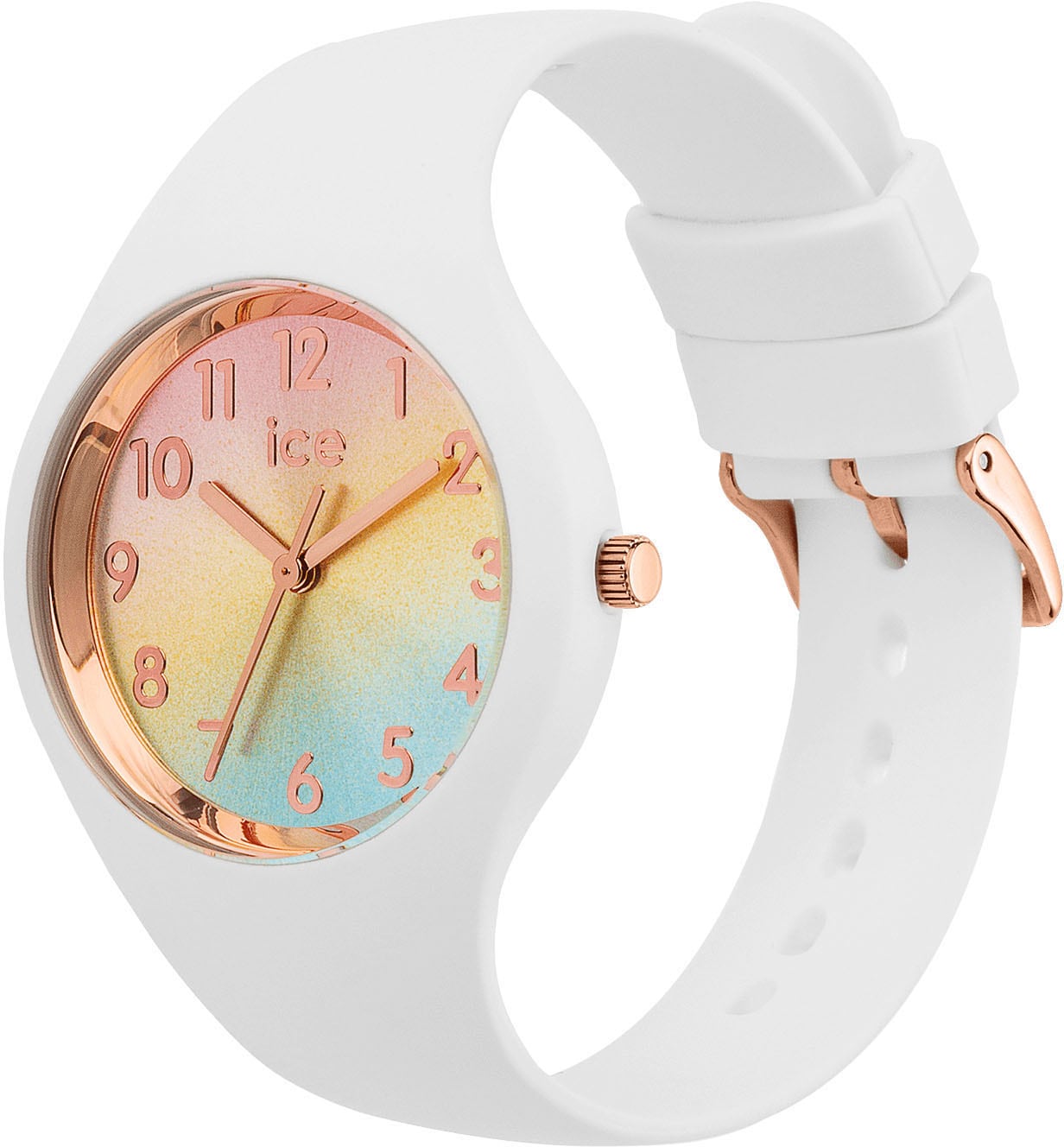 ice-watch Quarzuhr »ICE sunset - S37 - 3H«, Armbanduhr, Damenuhr, Silikonarmband, analog