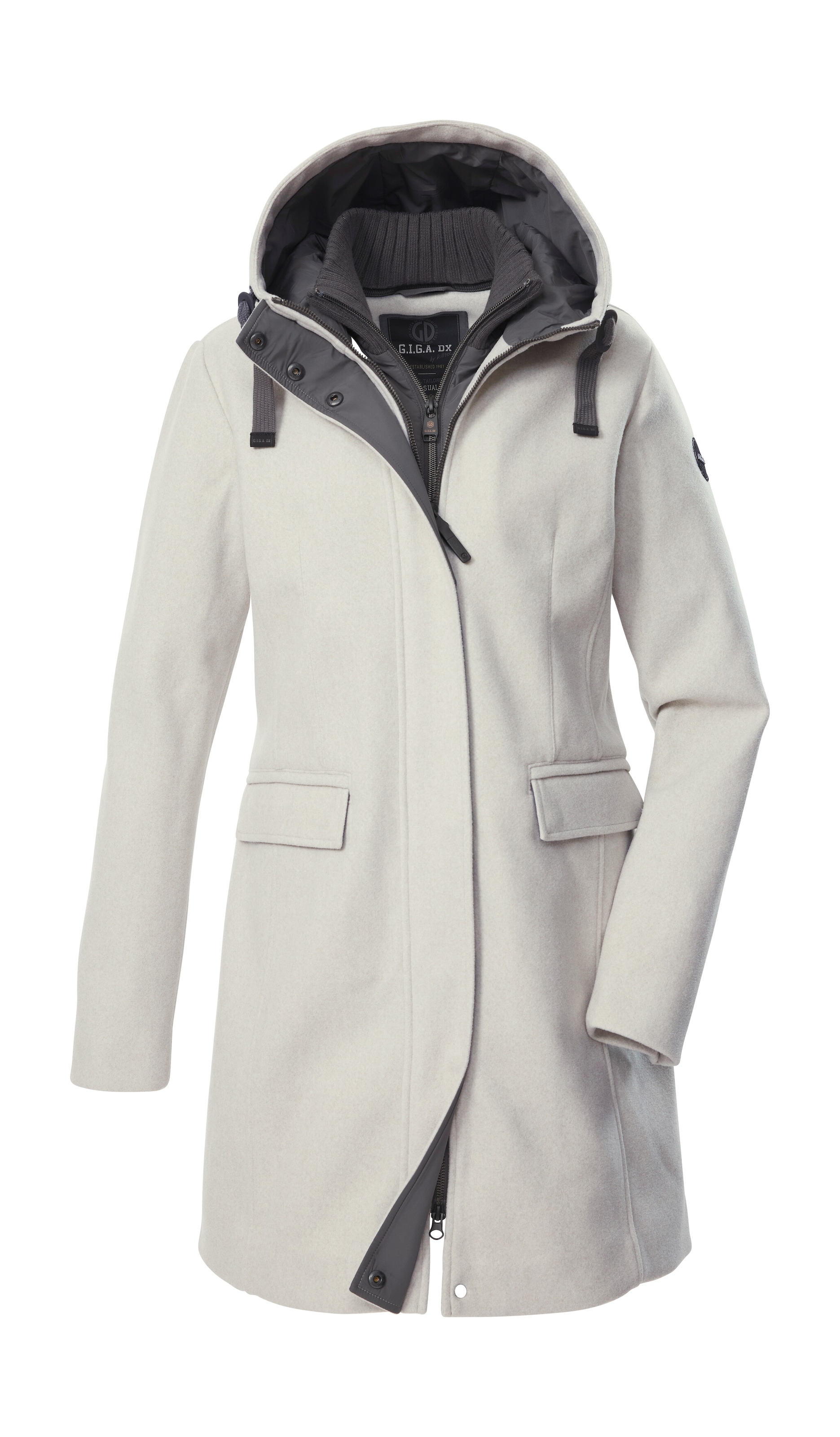 G.I.G.A. DX by killtec Parka »GW 19 WMN PRK«, Windabweisender Damen Parka mit Kapuze, Gilet und 2-Wege-Reißverschluss