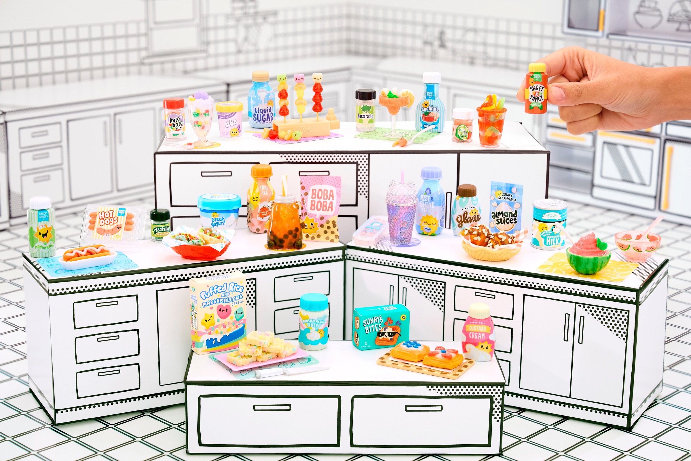 MGA ENTERTAINMENT Kreativset »MGA's Miniverse - Make It Mini Foods: Cafe in PDQ Series 4«, sortierte Lieferung