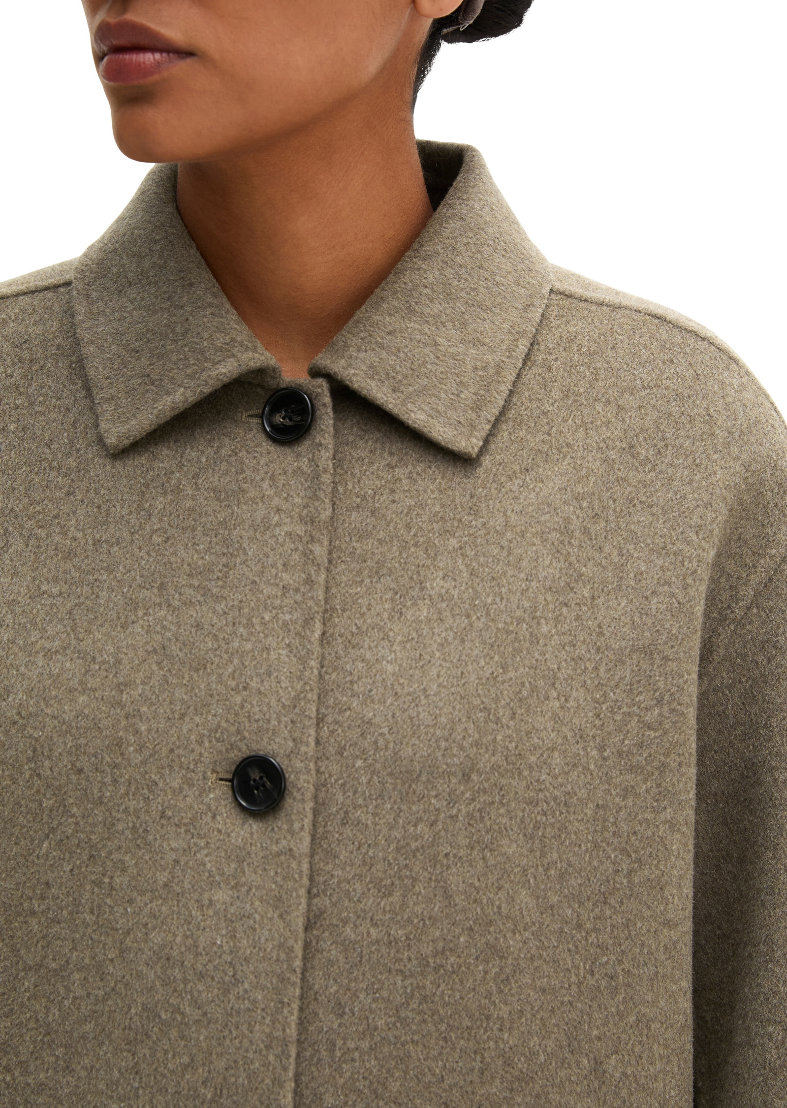 Marc O'Polo Outdoorjacke »aus hochwertigem Melange-Doubleface« ohne Kapuze