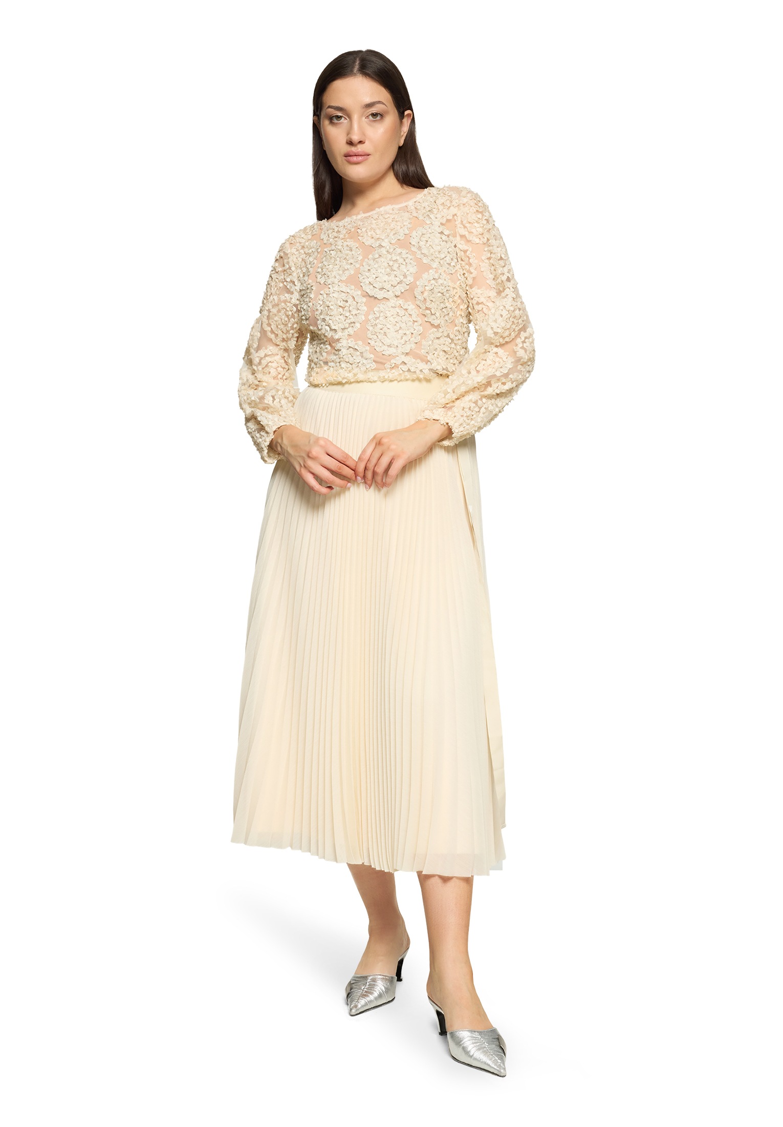 Vera Mont Maxirock »Damen mit Plissee«