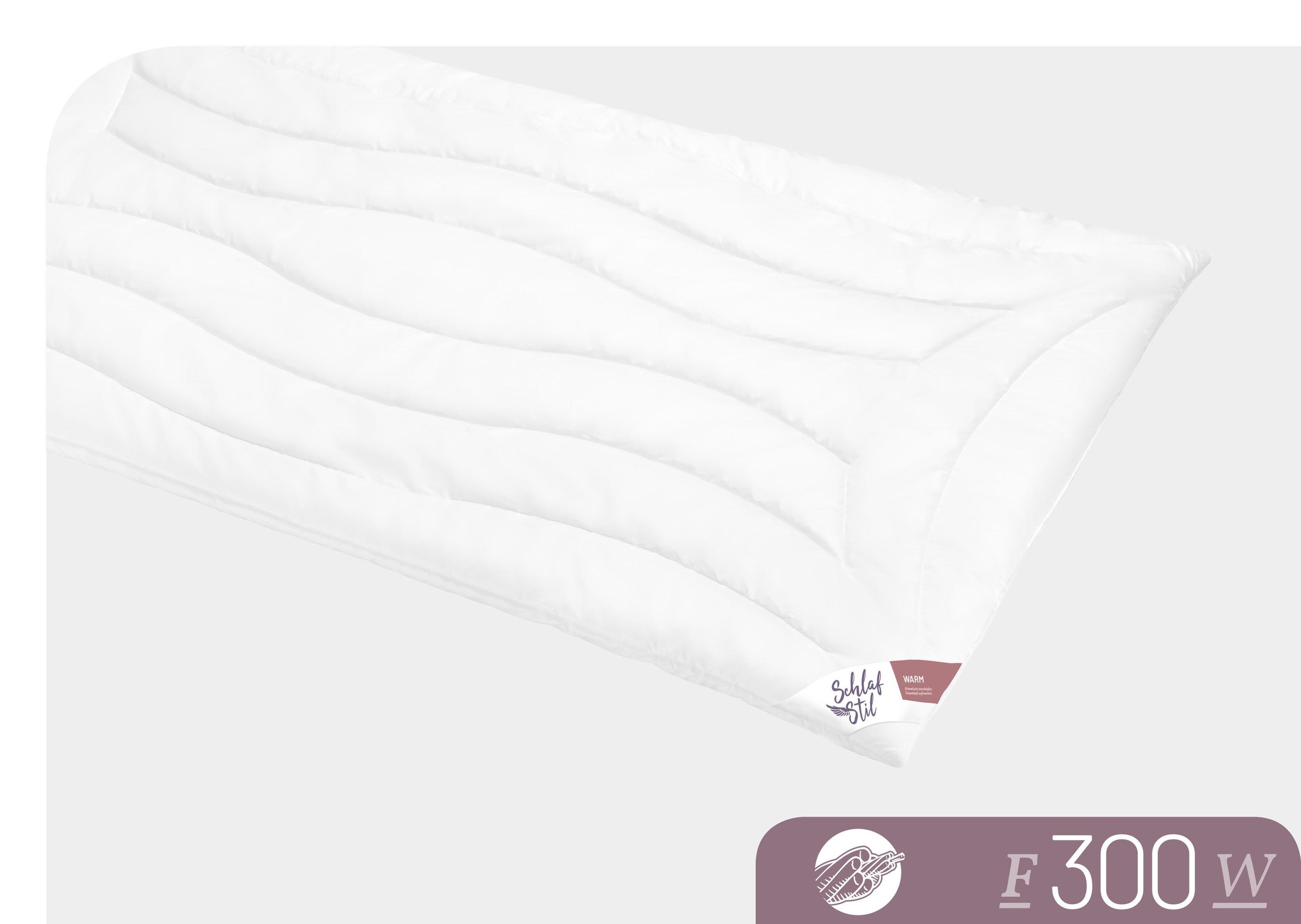 Schlafstil Baumwollbettdecke "F300" warm 1 Stk. tlg. hergestellt in Deutsch günstig online kaufen