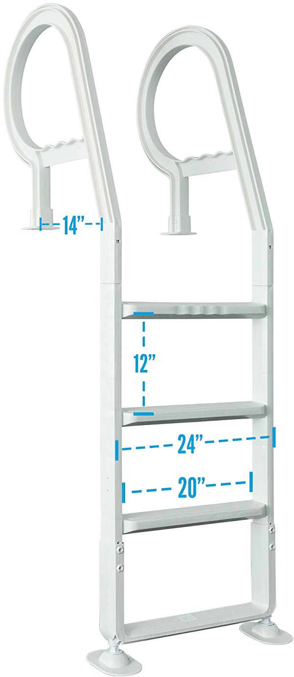 Interline Poolleiter »Kunststoff Einstiegsleiter 120/132 cm«, Höhe 120 cm