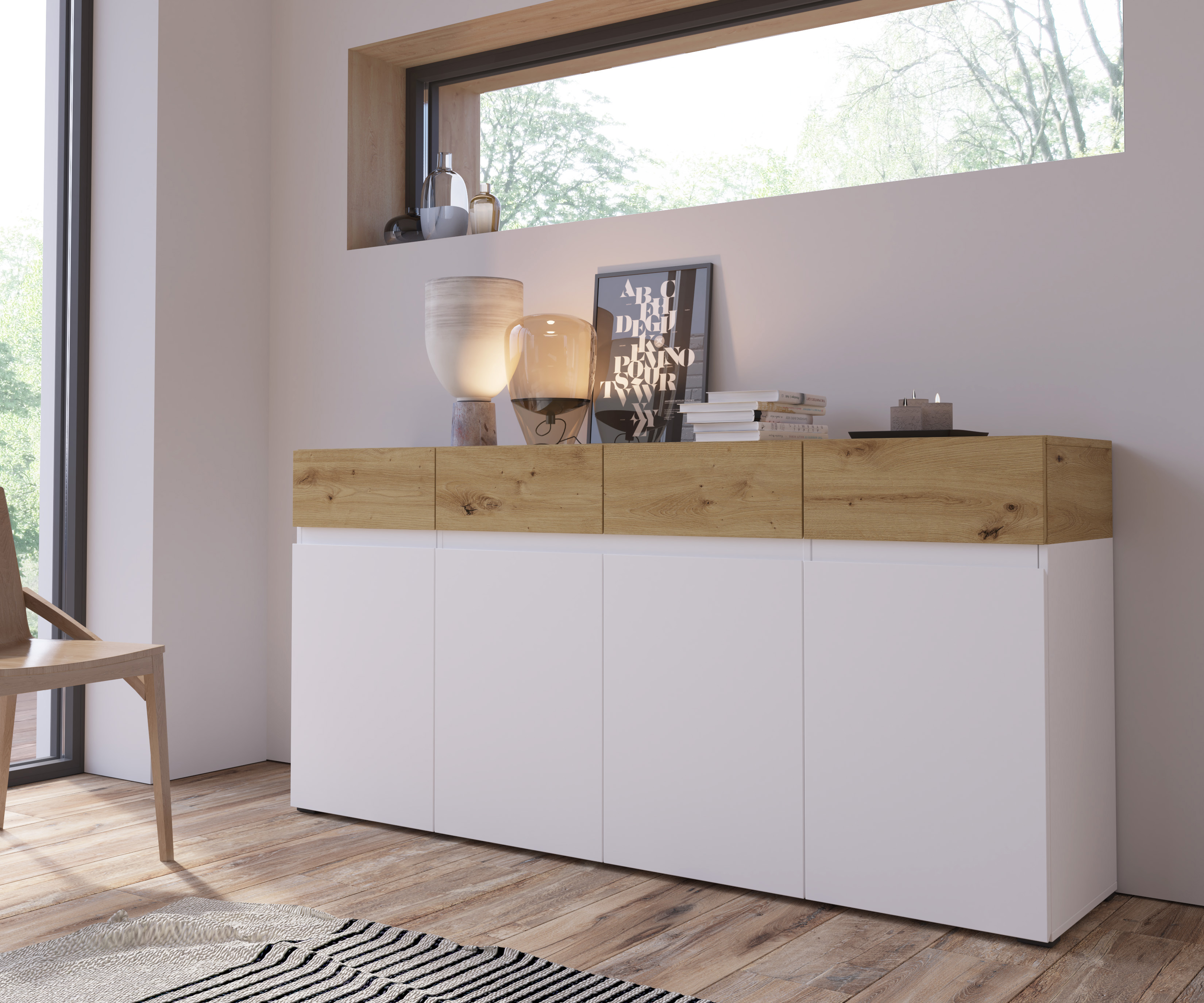 Home affaire Sideboard "Rimini" Breite 180 cm