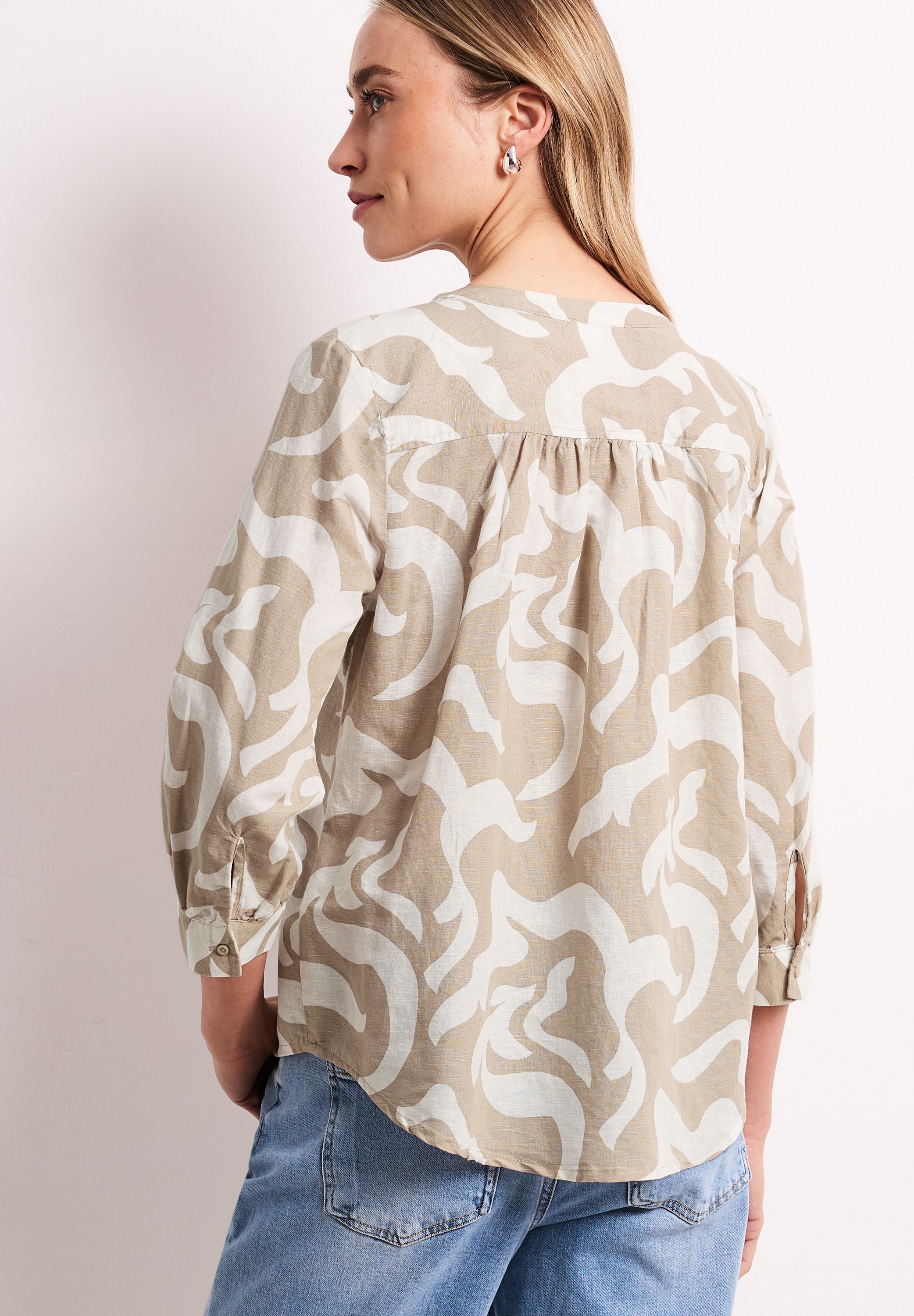 STREET ONE Langarmbluse aus Leinen