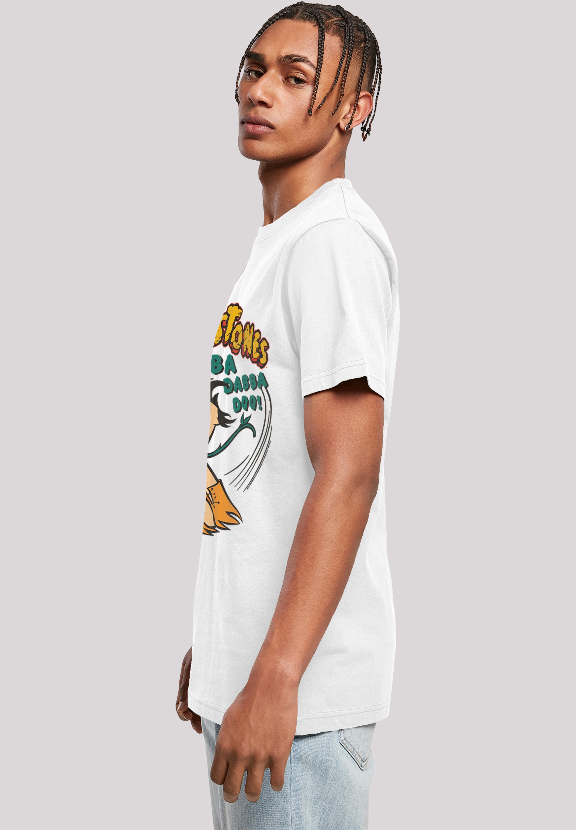 F4NT4STIC T-Shirt »Die Familie Feuerstein Fred Yabba Dabba Doo«, Herren,Premium Merch,Regular-Fit,Basic,Bedruckt