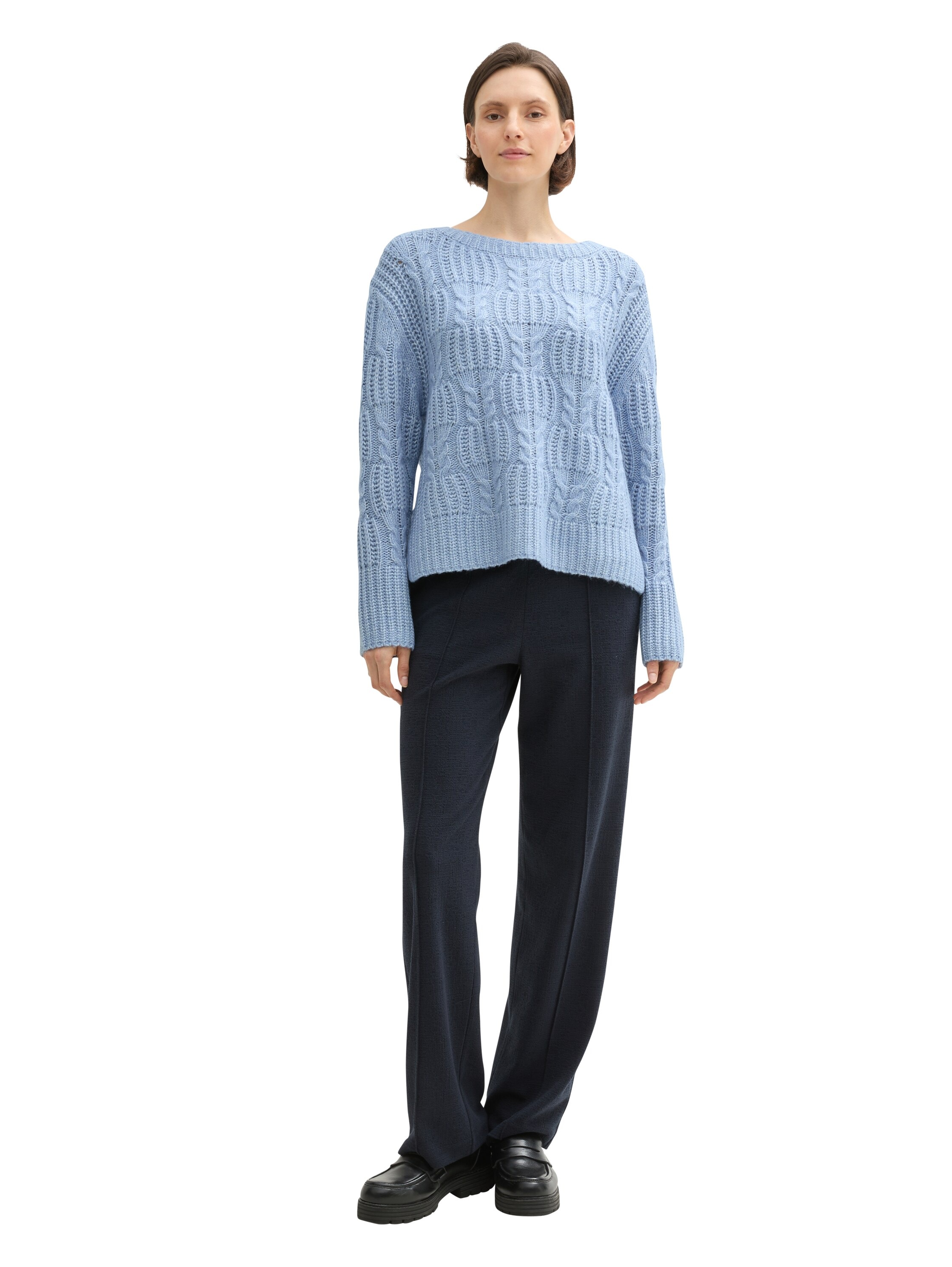 TOM TAILOR Strickpullover, mit Zopfmuster