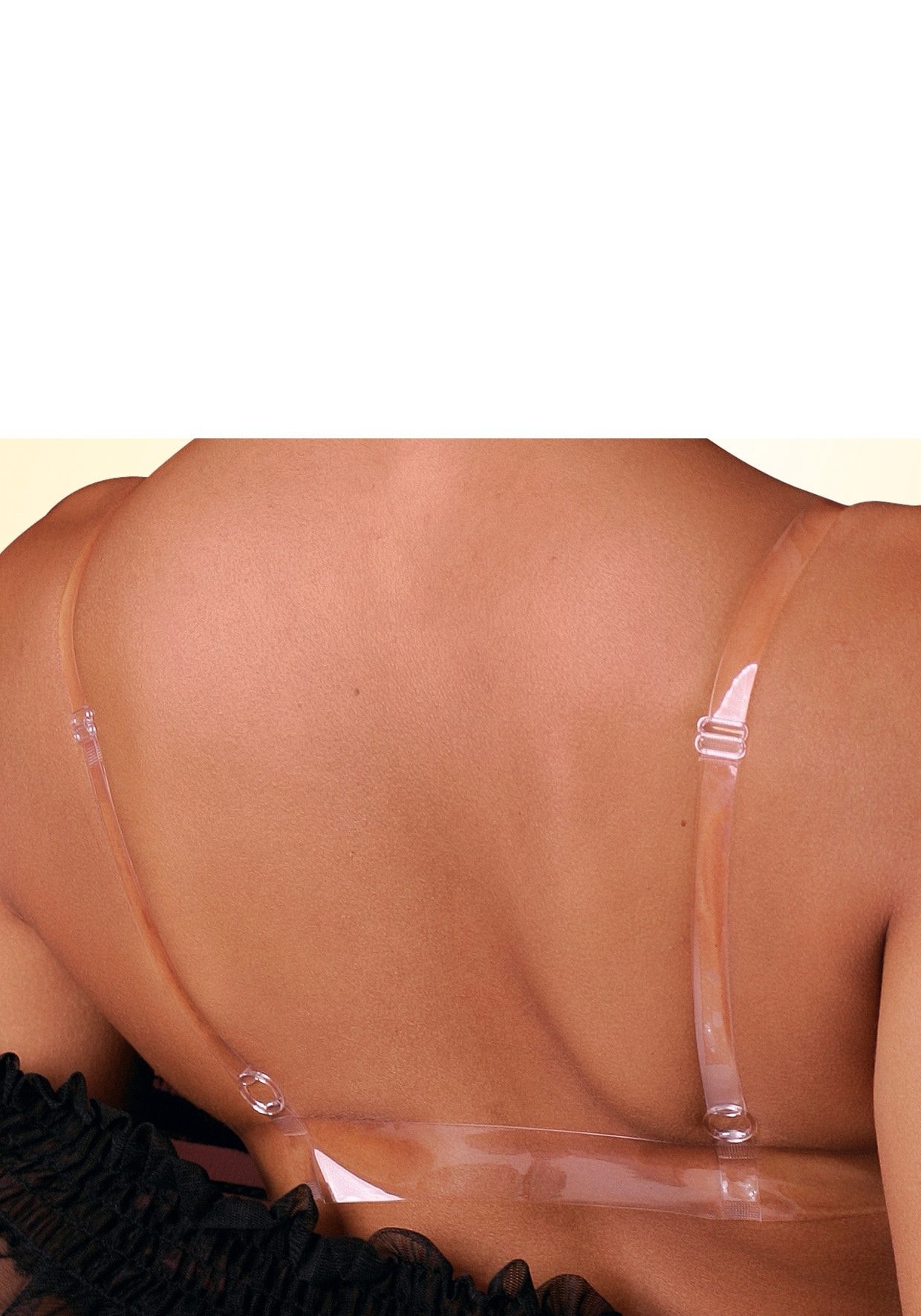 Abracada Bra Push-up-BH, mit Bügel, mit transparenten Trägern und Rücken