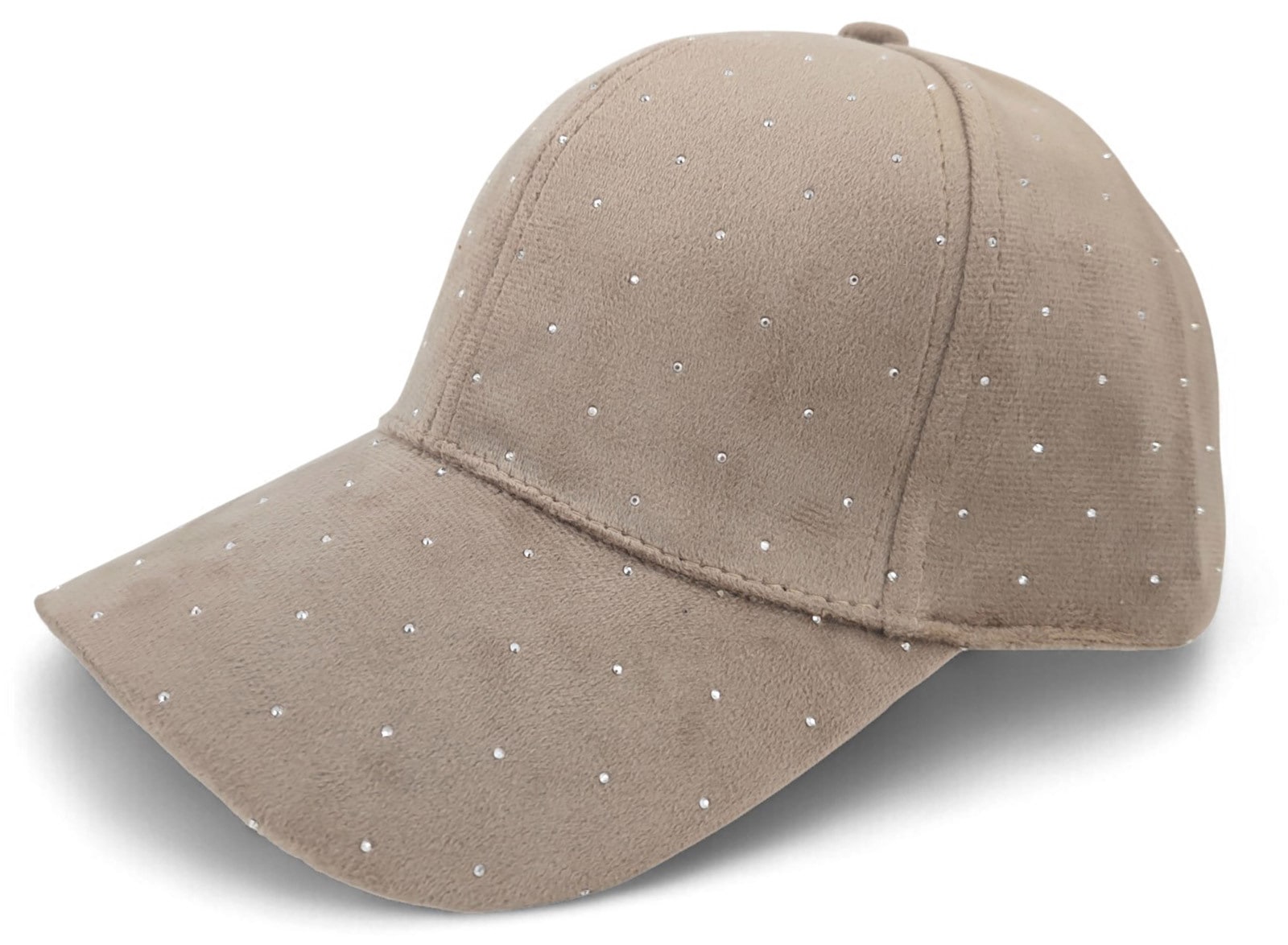 styleBREAKER "Samt Baseball Cap mit Strass" 1 Stk.