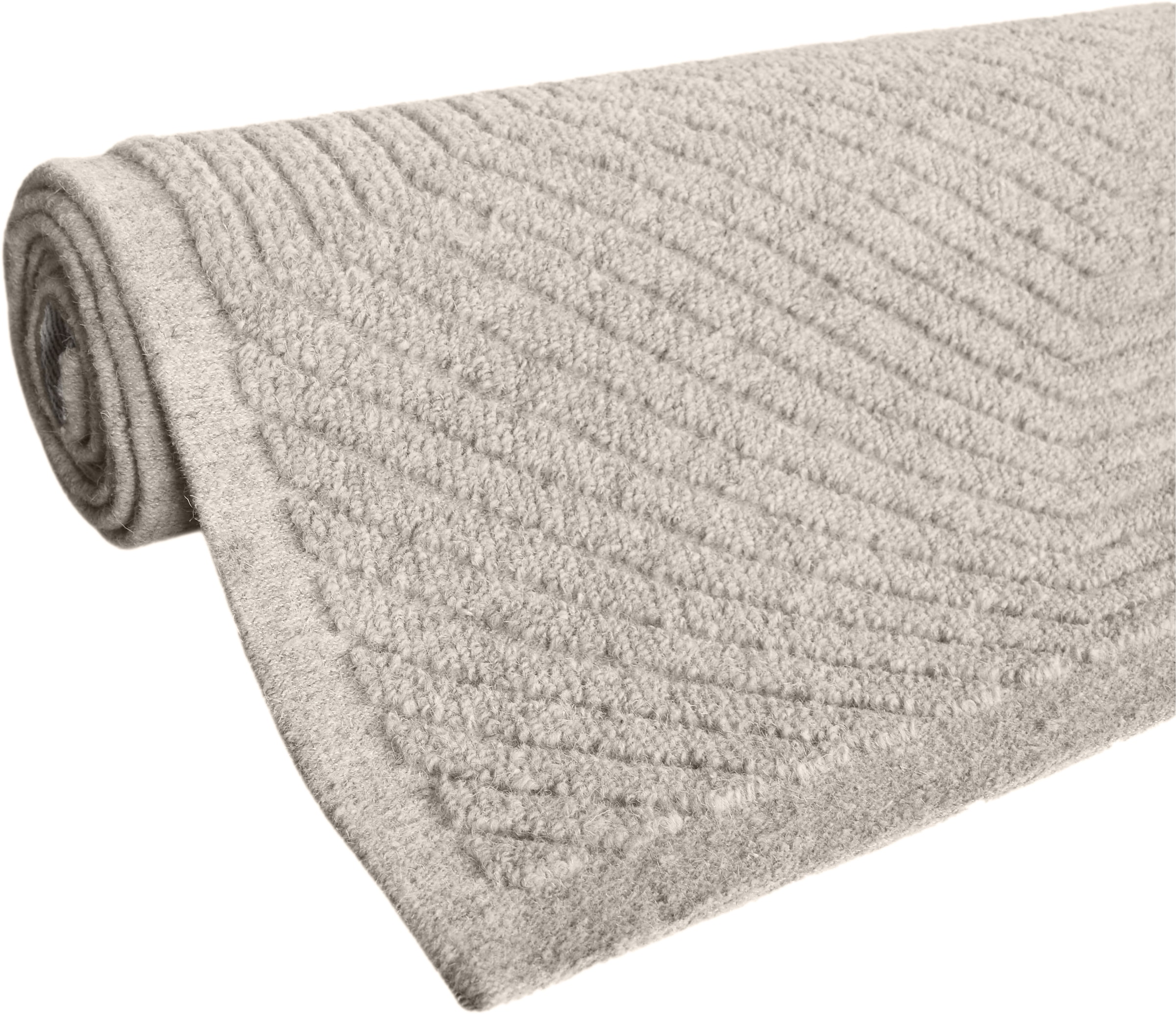 my home Wollteppich »Sola«, rechteckig, 12 mm Höhe, Hoch-Tief-Struktur, Handgearbeitet,Wohnzimmer, Schlafzimmer, Esszimmer