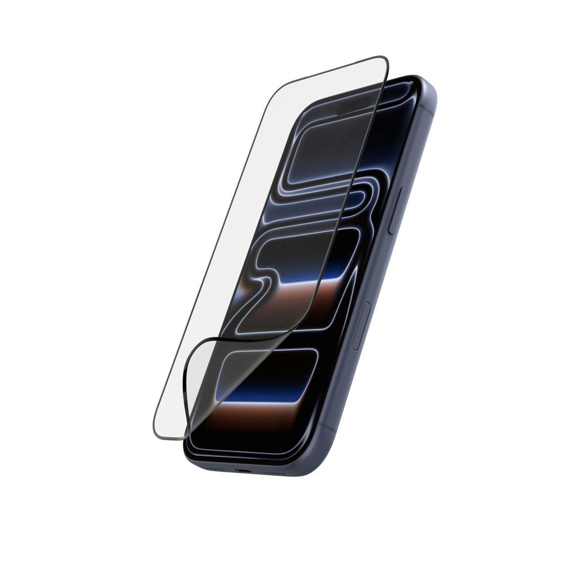 Hama Displayschutzglas »Handy-Schutzglas "Super Hybrid" für Apple iPhone 17 Pro, Montagehilfe« High-End-Schutzglas mit D3O®-Lizenz