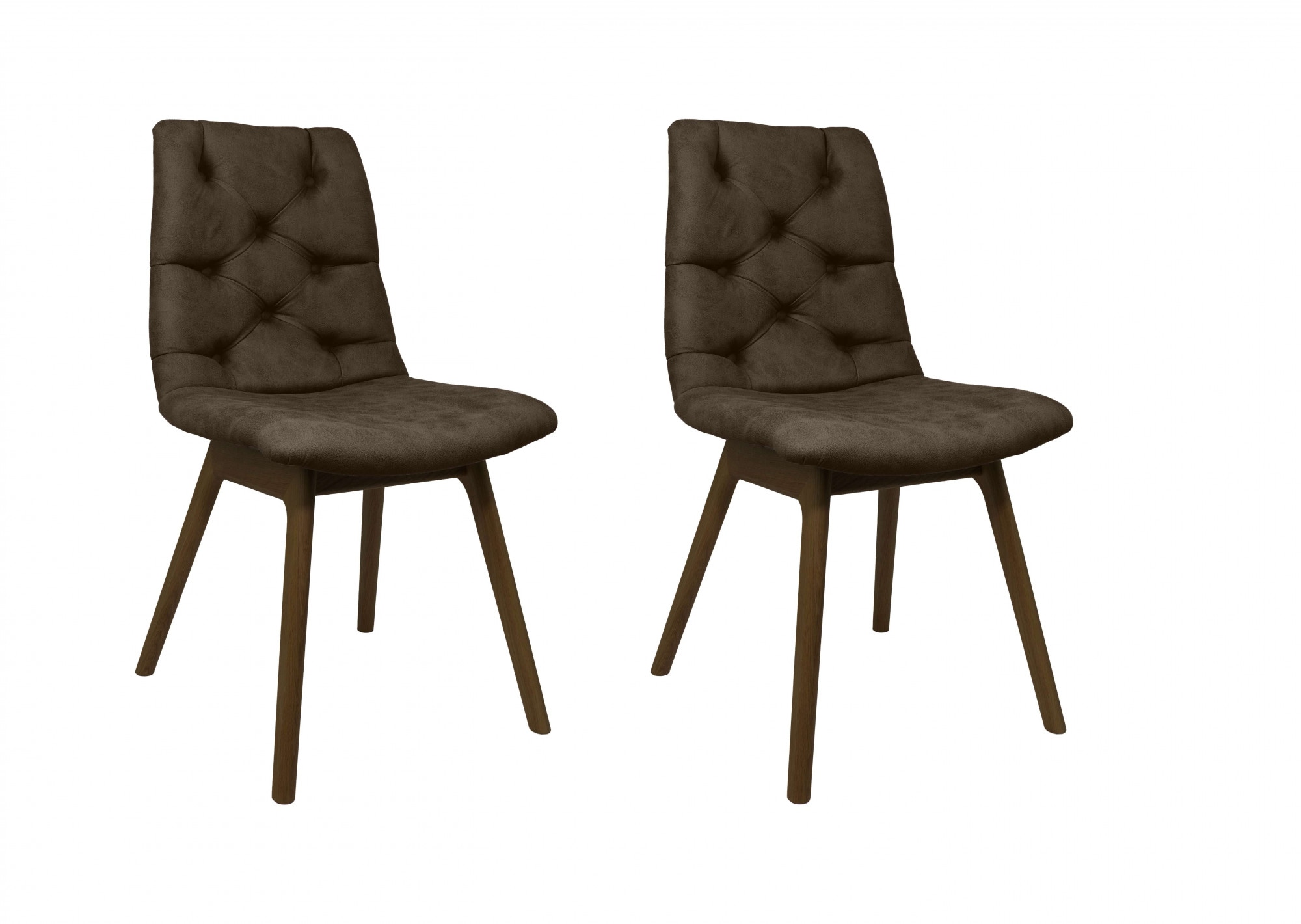 andas Esszimmerstuhl "Ramon" (Set) 2 Stk. Microfaser mit Massivholzbeinen, günstig online kaufen