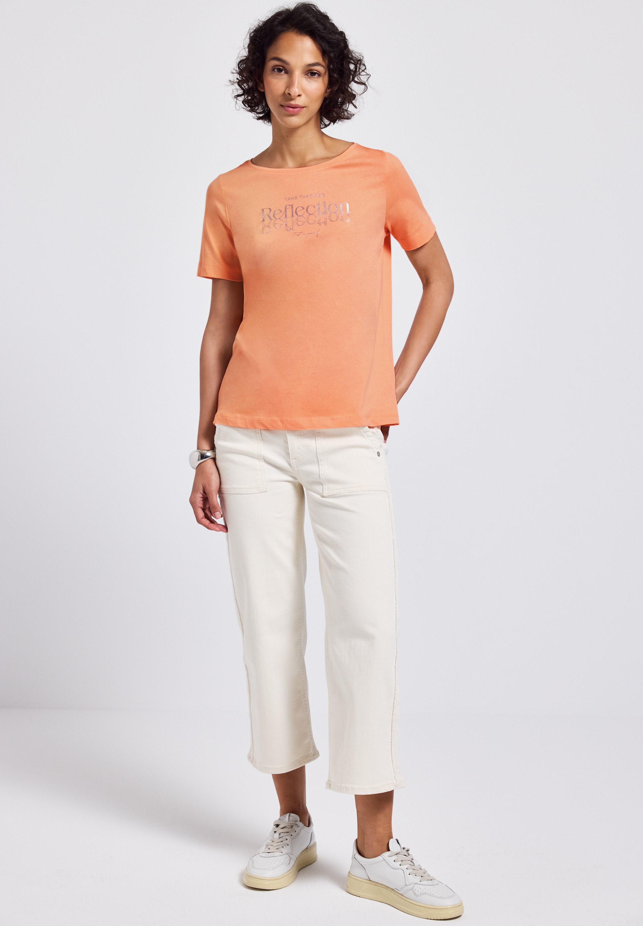 STREET ONE T-Shirt, aus reiner Baumwolle